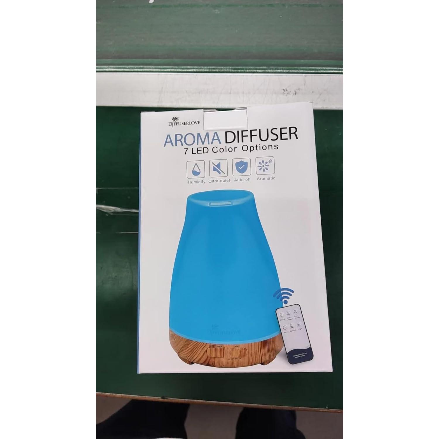 Difusor de Aceite Esencial 300ml Diffuserlove con Control Remoto