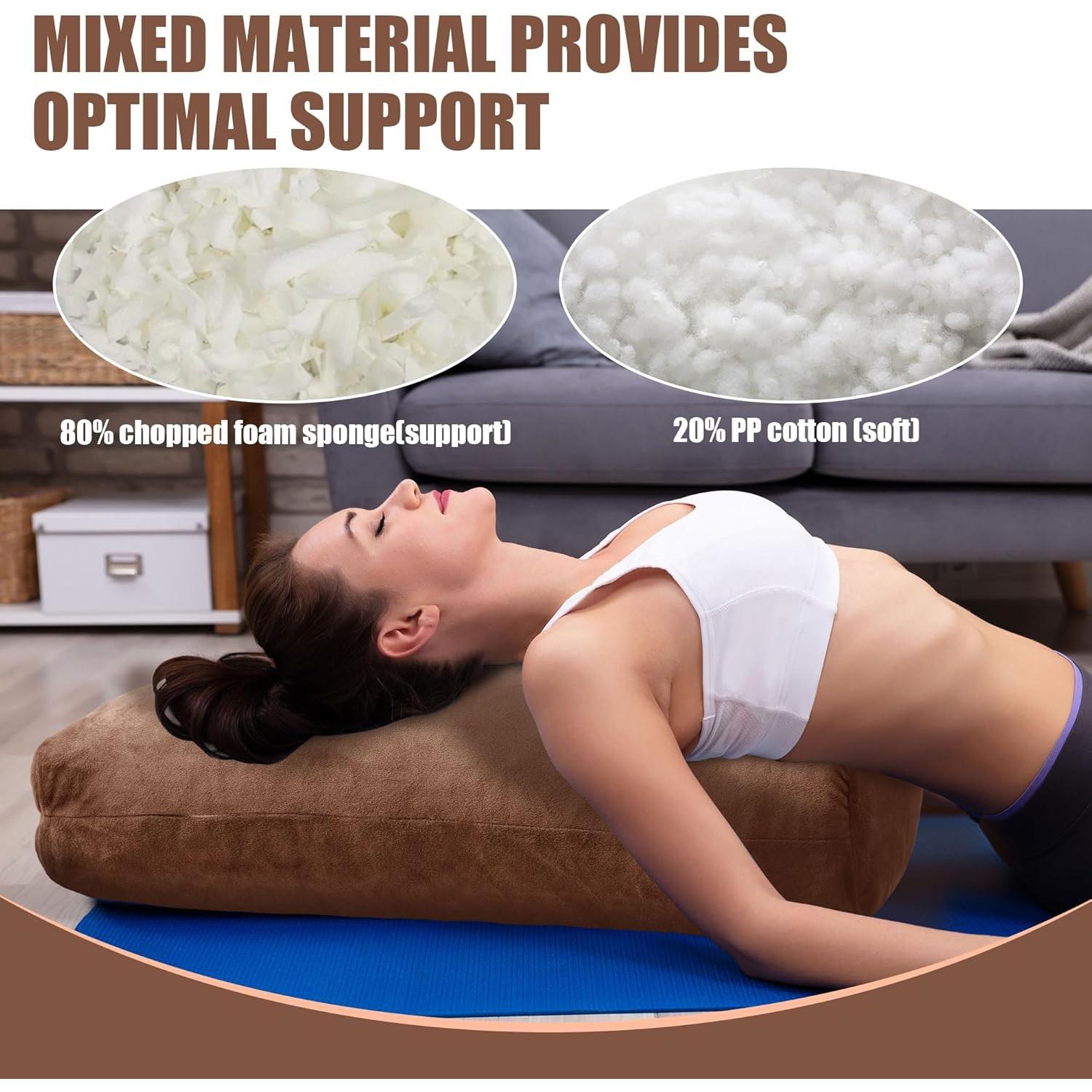 Cojín de Yoga HOMBYS YOGA241125 Espuma Desmenuzada 70x26x15 cm