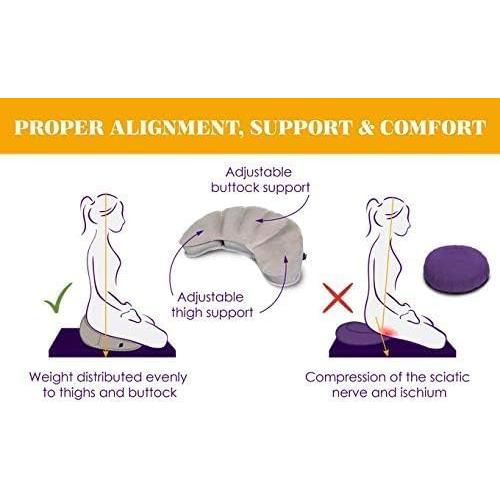 Cojín de Meditación Inflable Mobile Meditator Negro Ajustable