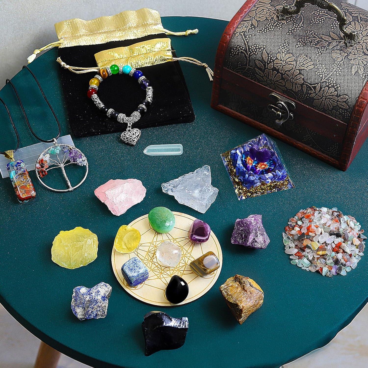 Conjunto de Cristales Sanadores TATOODAA 26 Piezas Chakra