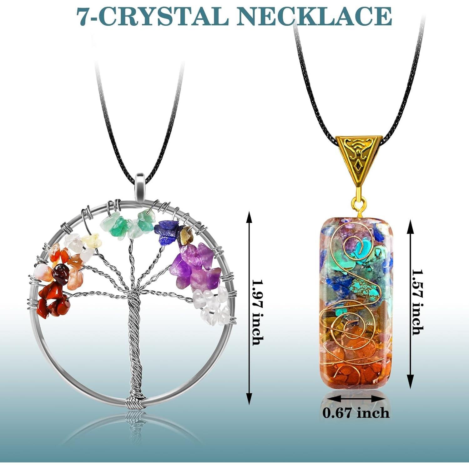 Conjunto de Cristales Sanadores TATOODAA 26 Piezas Chakra