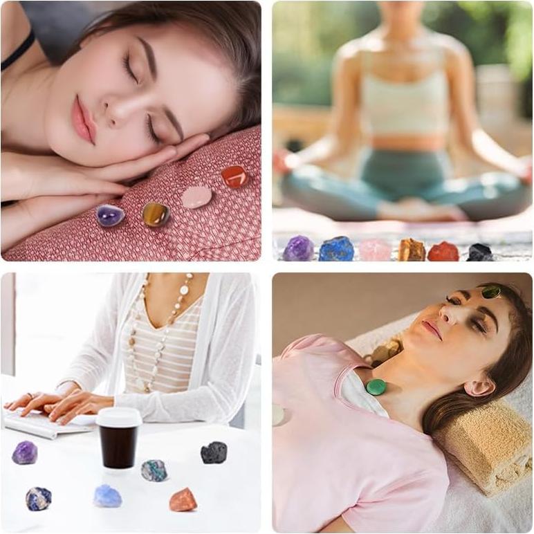 Conjunto de Cristales Sanadores TATOODAA 26 Piezas Chakra