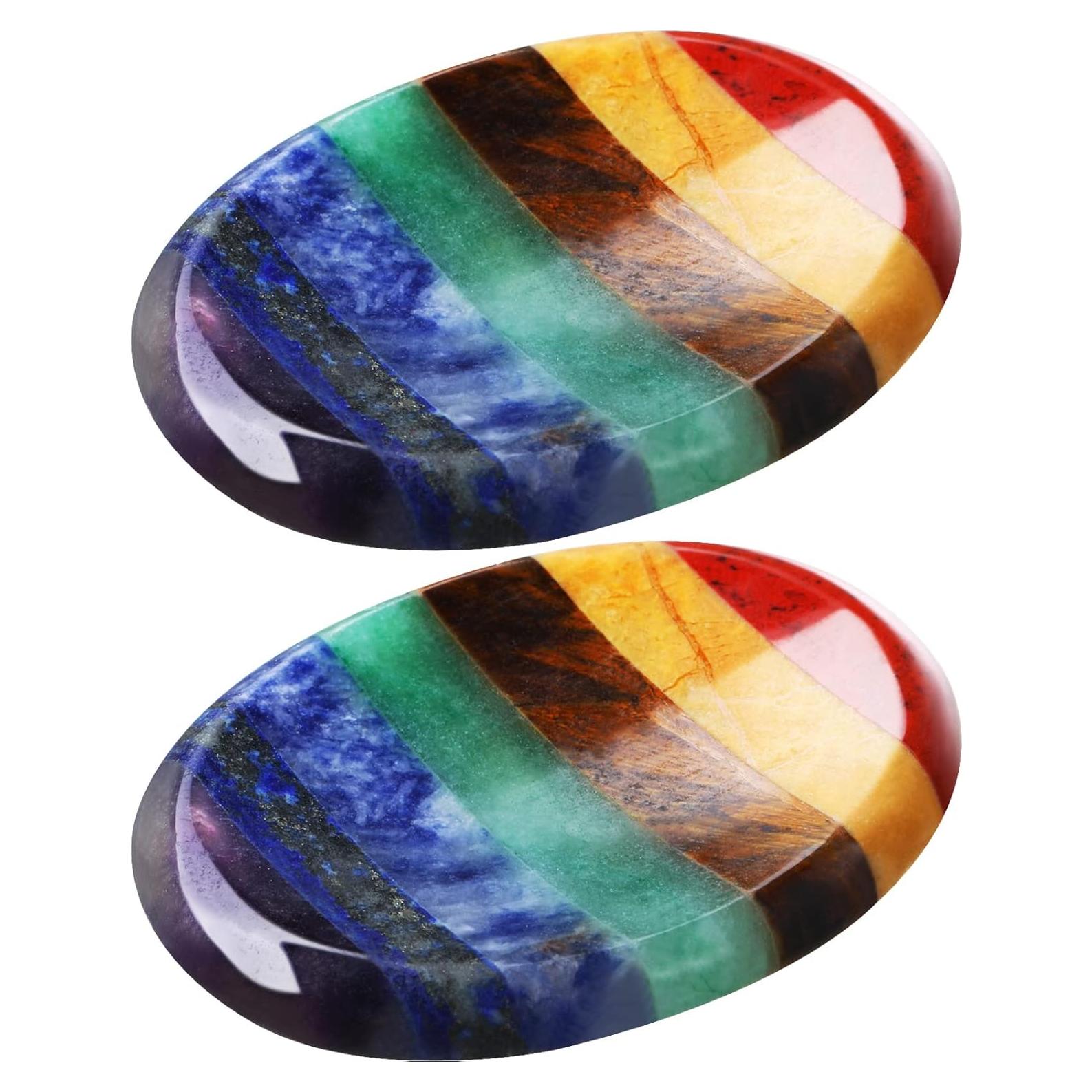 Piedra de Preocupación Timtin para Ansiedad con 7 Cristales