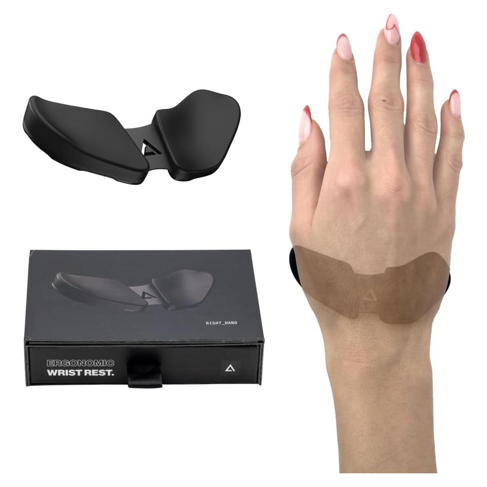 Reposamuñecas Ergonómico DELTAHUB Carpio 2.0 Grande Gris