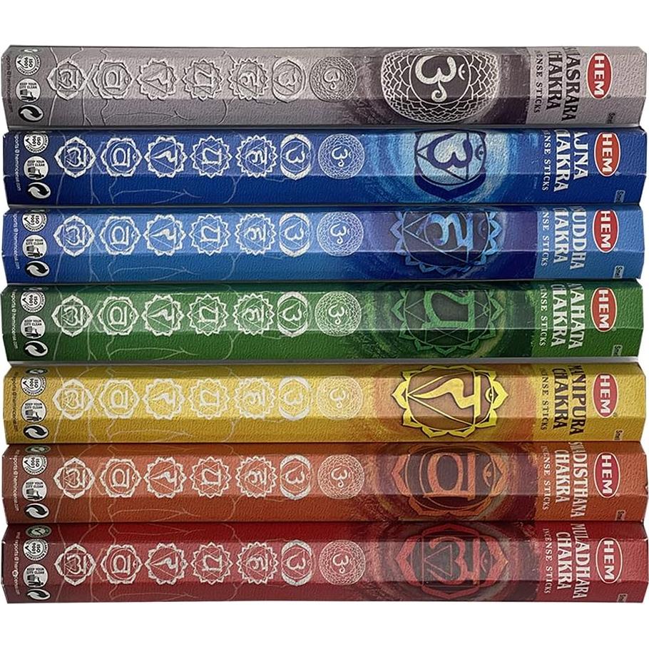 Paquete de Incienso Natural Trumiri 7 Chakras - 140 Varitas