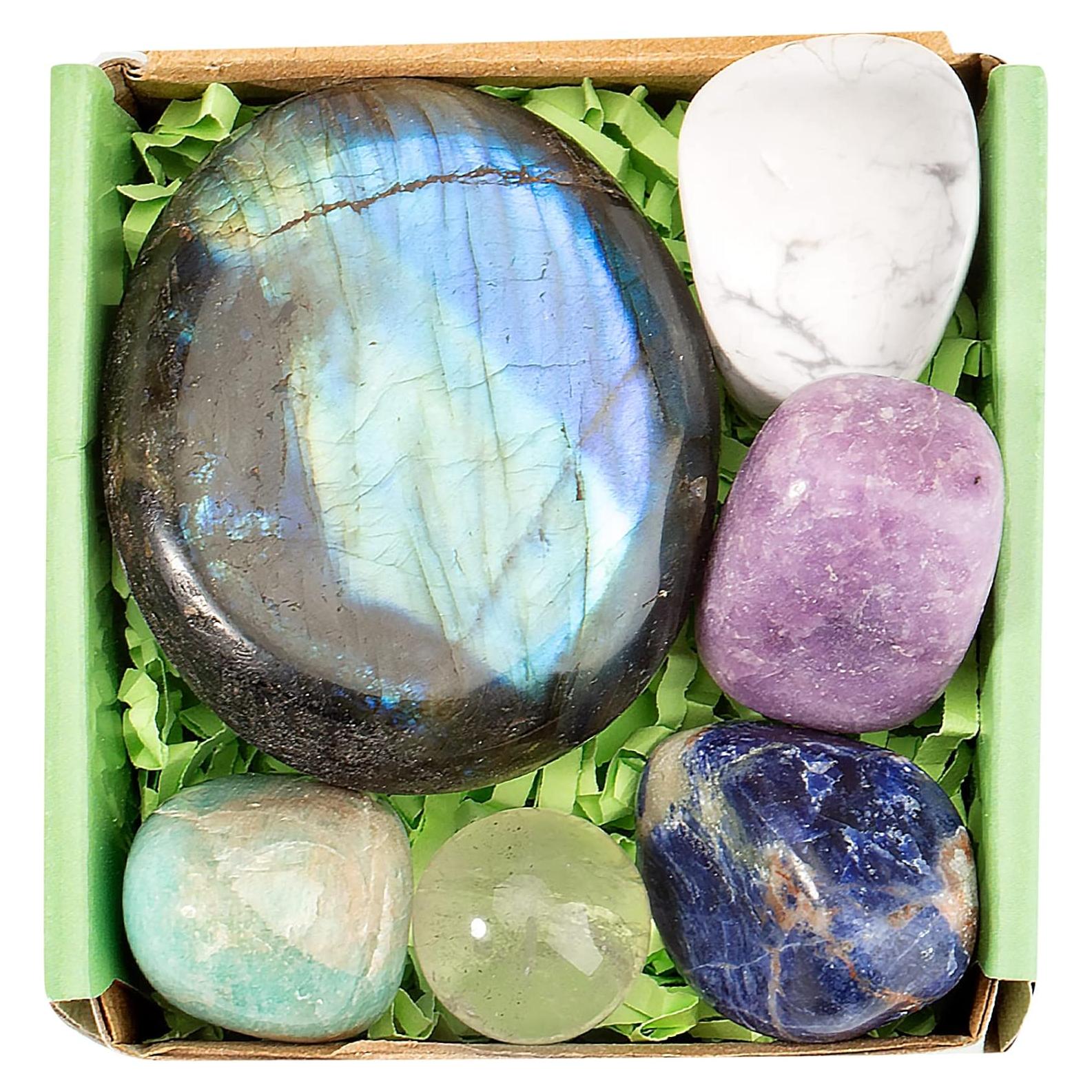 Conjunto de Cristales Sanadores QianCannaor para Ansiedad