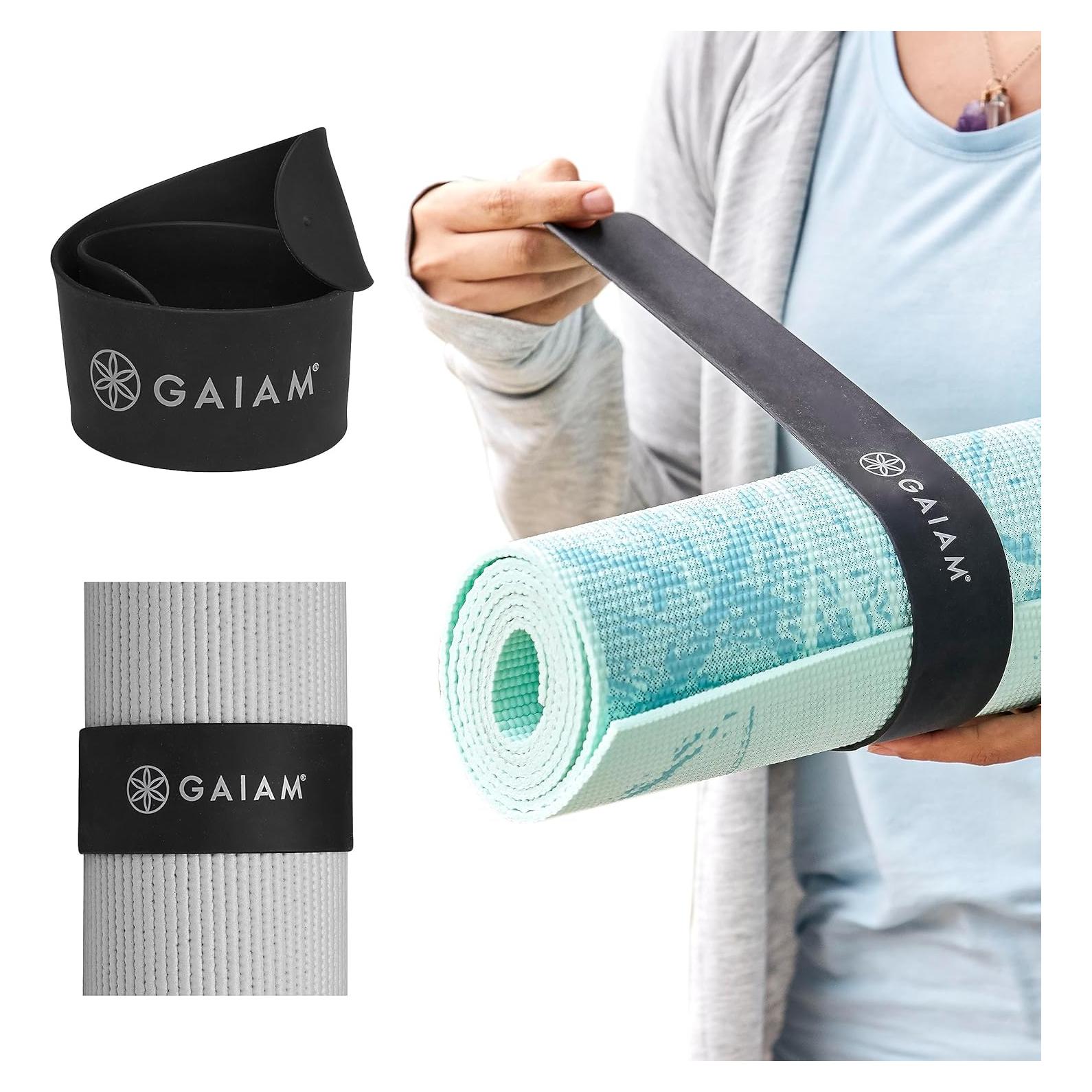 Correa para Esteras de Yoga Gaiam - Ajuste Universal, Negro