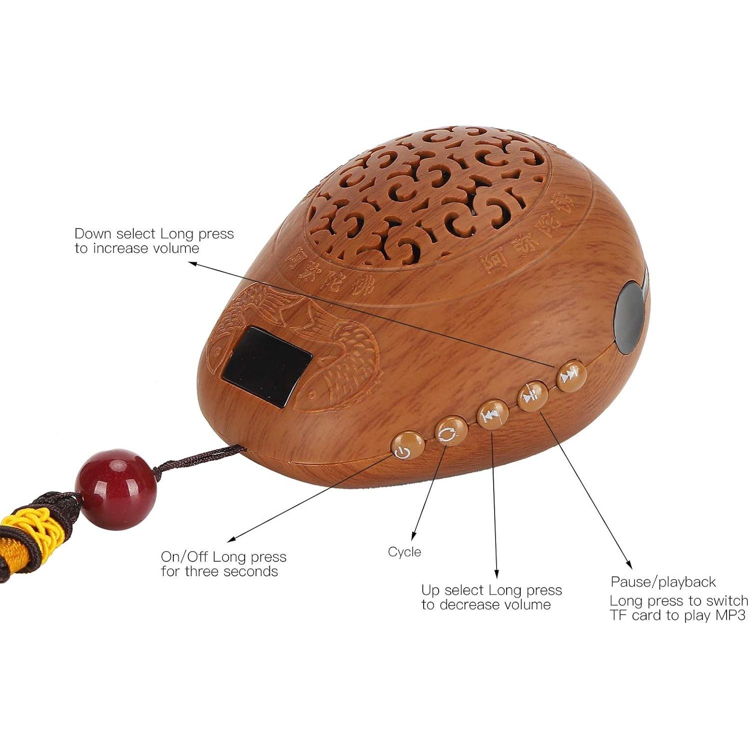 Máquina de Oración Budista GLOGLOW Recargable 600mAh Compacta