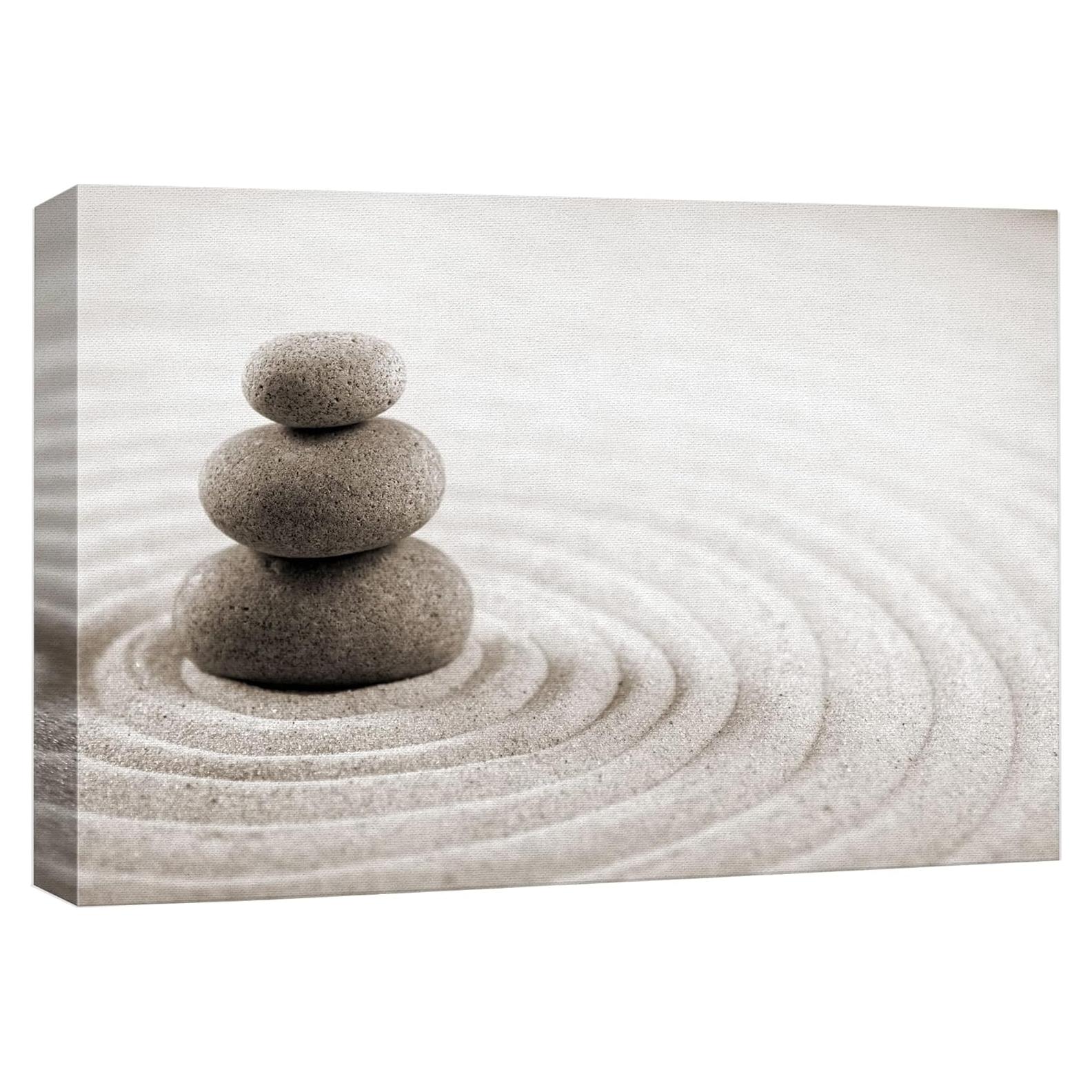 Lienzo wall26 Montón de Rocas en Jardín Zen 91x61 cm