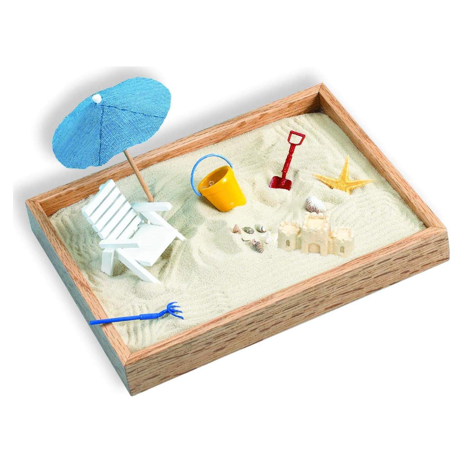 Caja de Arena Zen Ejecutiva - Jardín de Playa 20.32x25.4cm