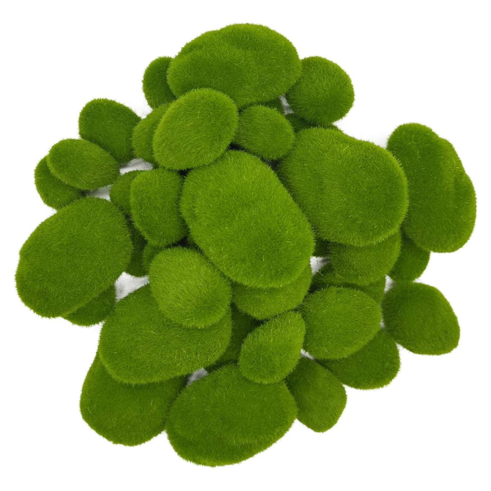 Rocas de Musgo Artificial RONYOUNG 40 Piezas Decorativas