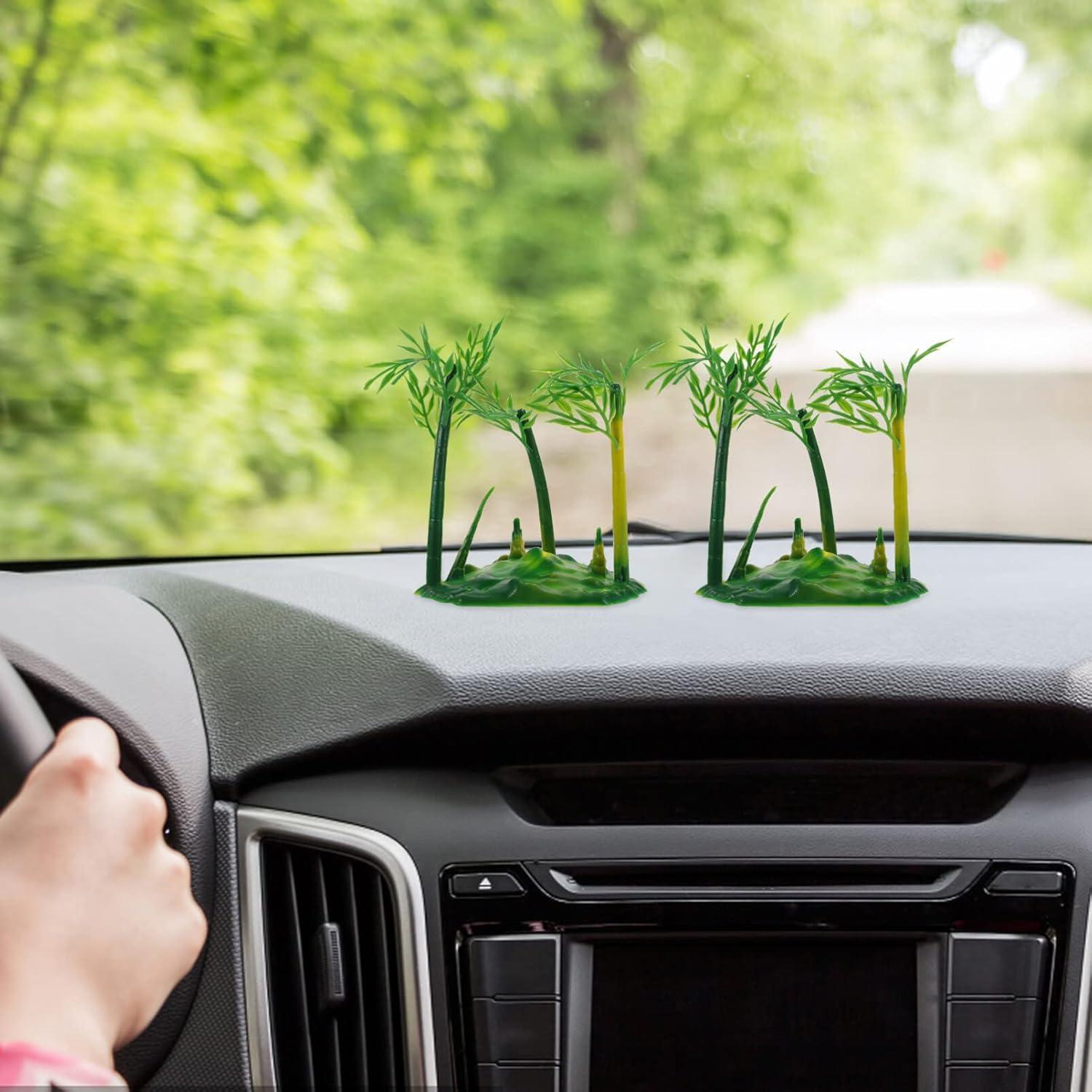 6 Piezas Árbol de Bambú Artificial Bonsái Realista SHINEOFI