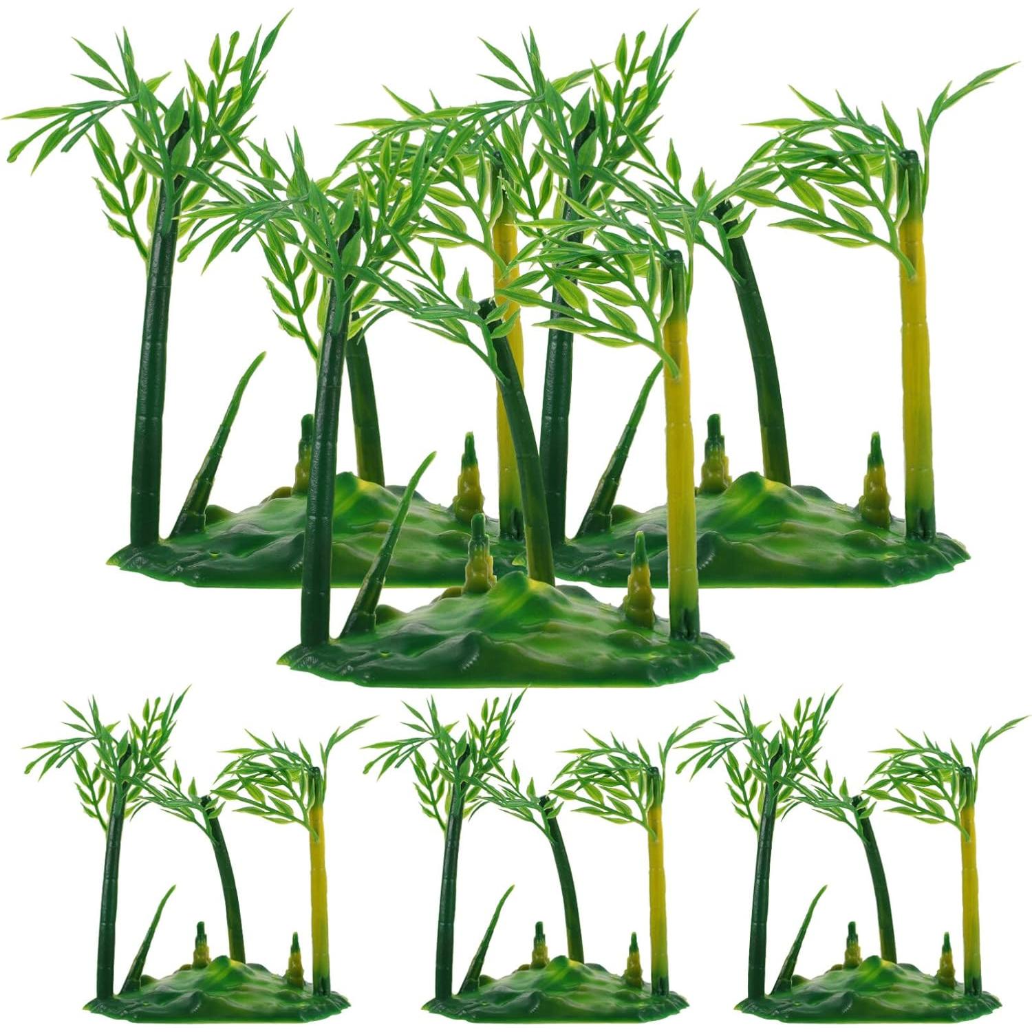 6 Piezas Árbol de Bambú Artificial Bonsái Realista SHINEOFI