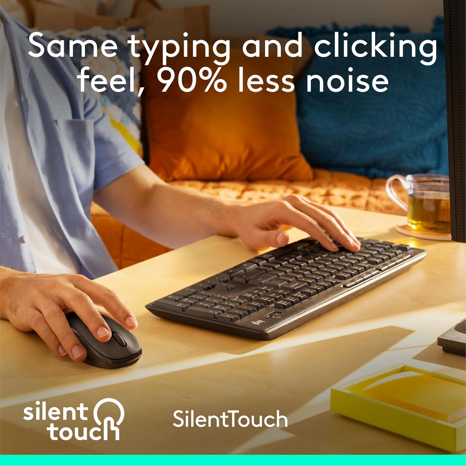 Logitech MK295 Combo Inalámbrico Teclado y Ratón SilentTouch