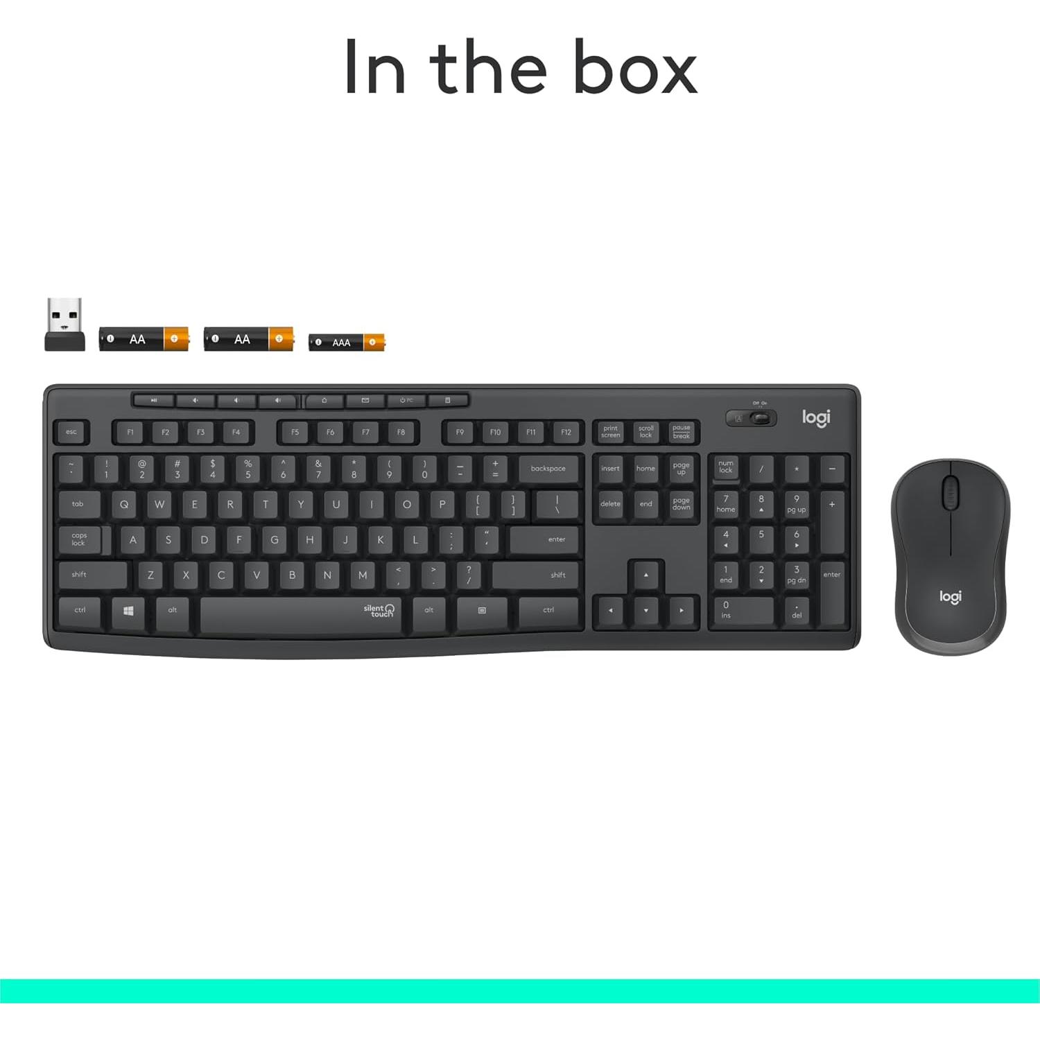 Logitech MK295 Combo Inalámbrico Teclado y Ratón SilentTouch