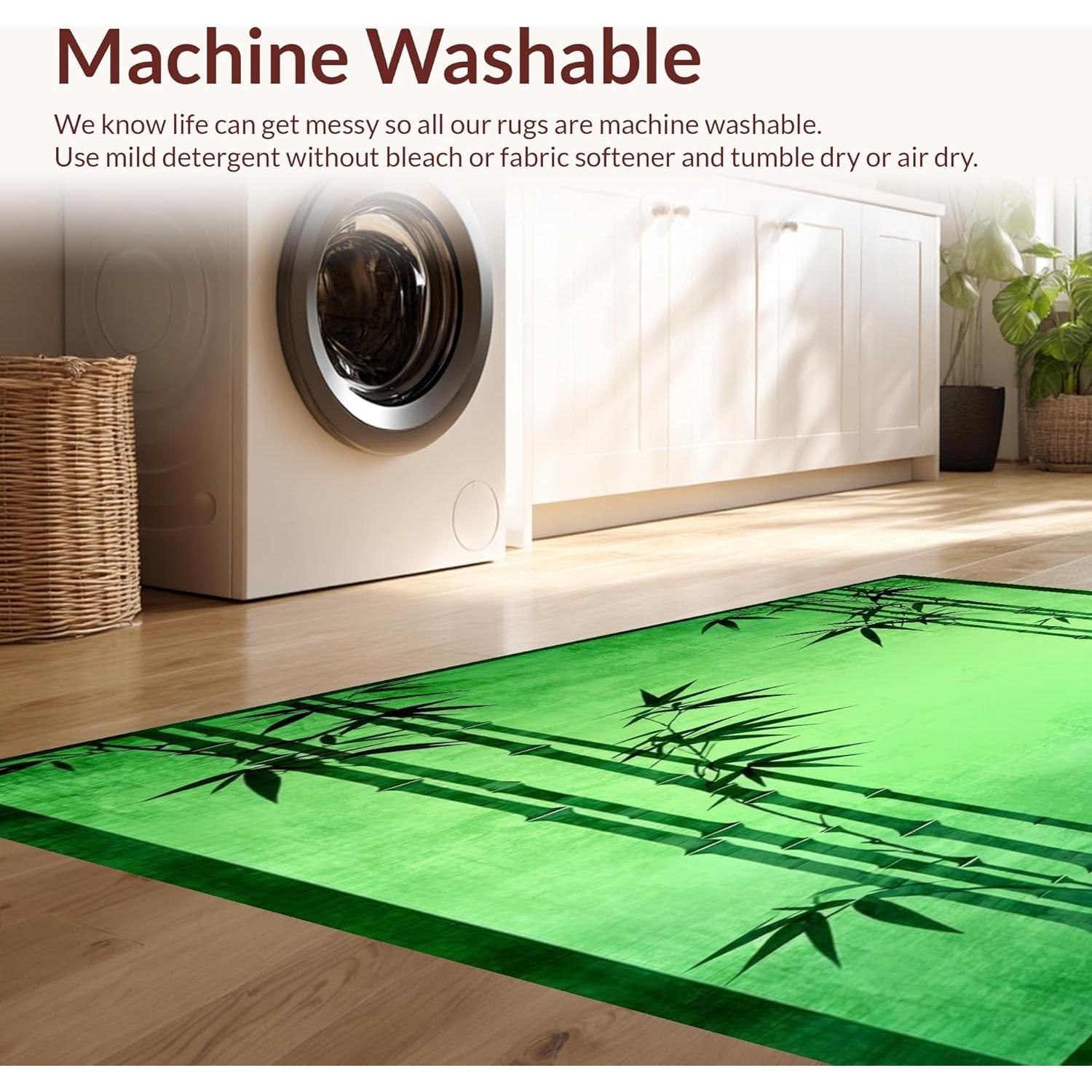 Alfombra de Área ODIKA 0.91x1.52m Antideslizante Lavable