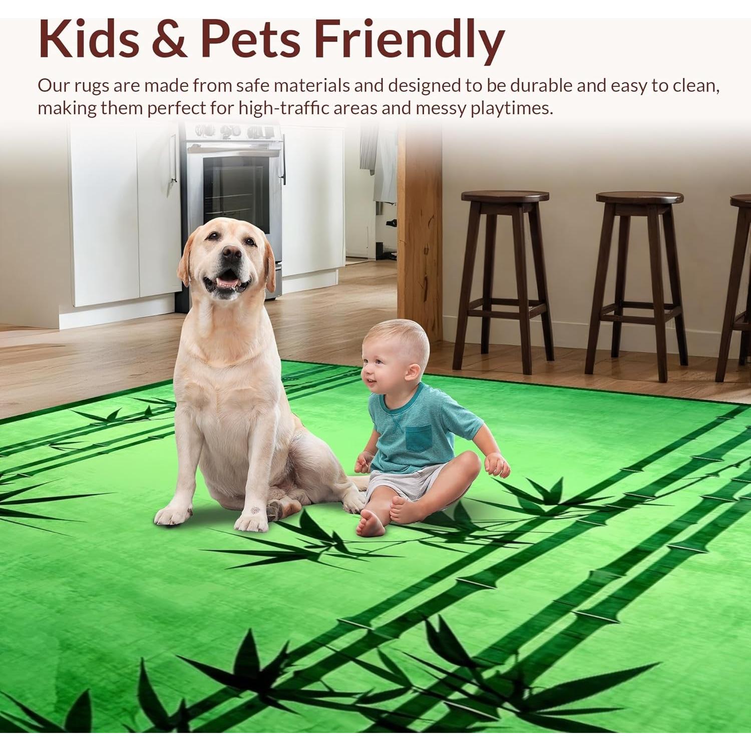 Alfombra de Área ODIKA 0.91x1.52m Antideslizante Lavable