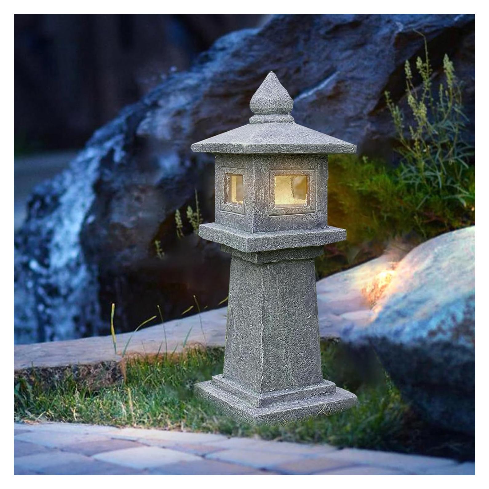 Lámpara Solar de Pagoda SERABETTO 80 cm Resistente a Intemperie