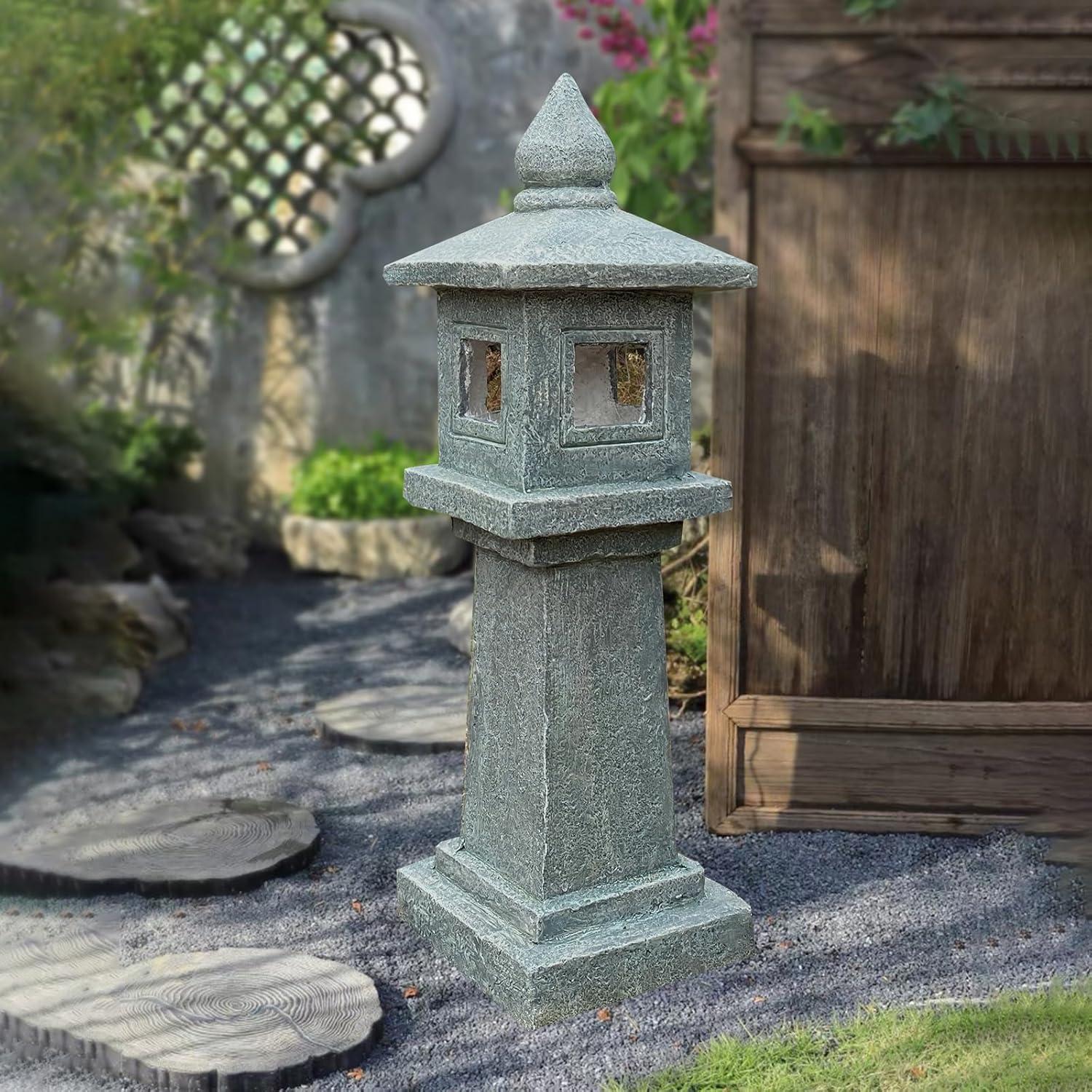 Lámpara Solar de Pagoda SERABETTO 80 cm Resistente a Intemperie