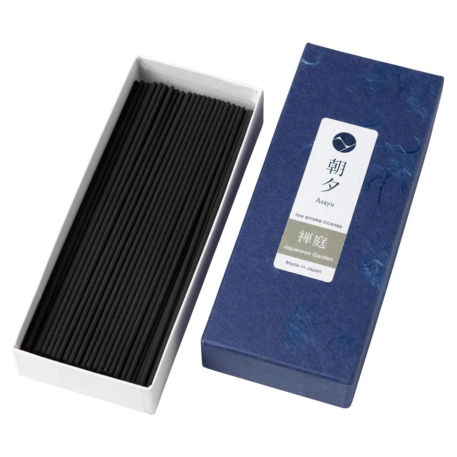 Varitas de Incienso Asayu Japón Jardín Zen 40g Hechas en Japón