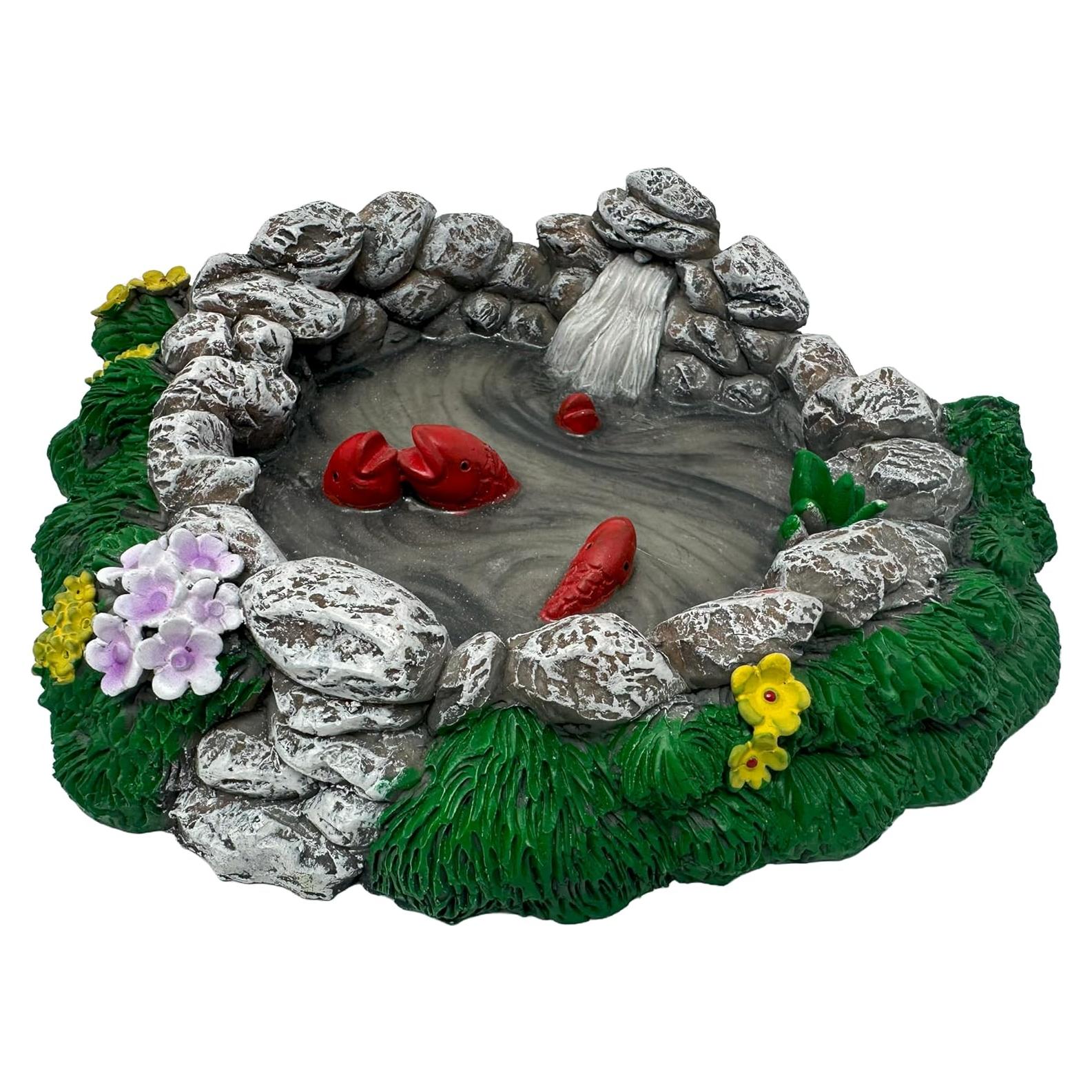 Estanque de Jardín de Hadas con Cascada y Koi Mokoboho