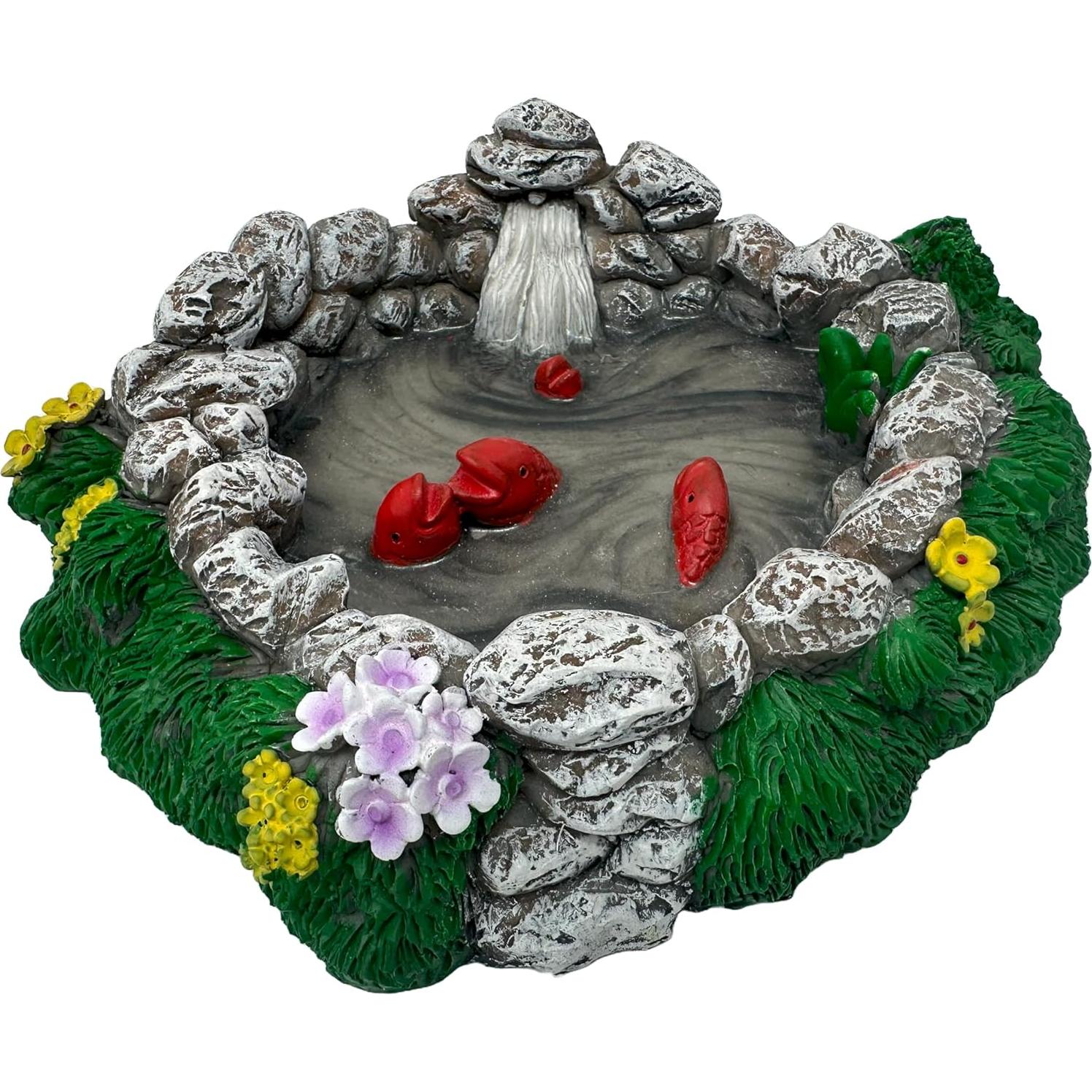 Estanque de Jardín de Hadas con Cascada y Koi Mokoboho