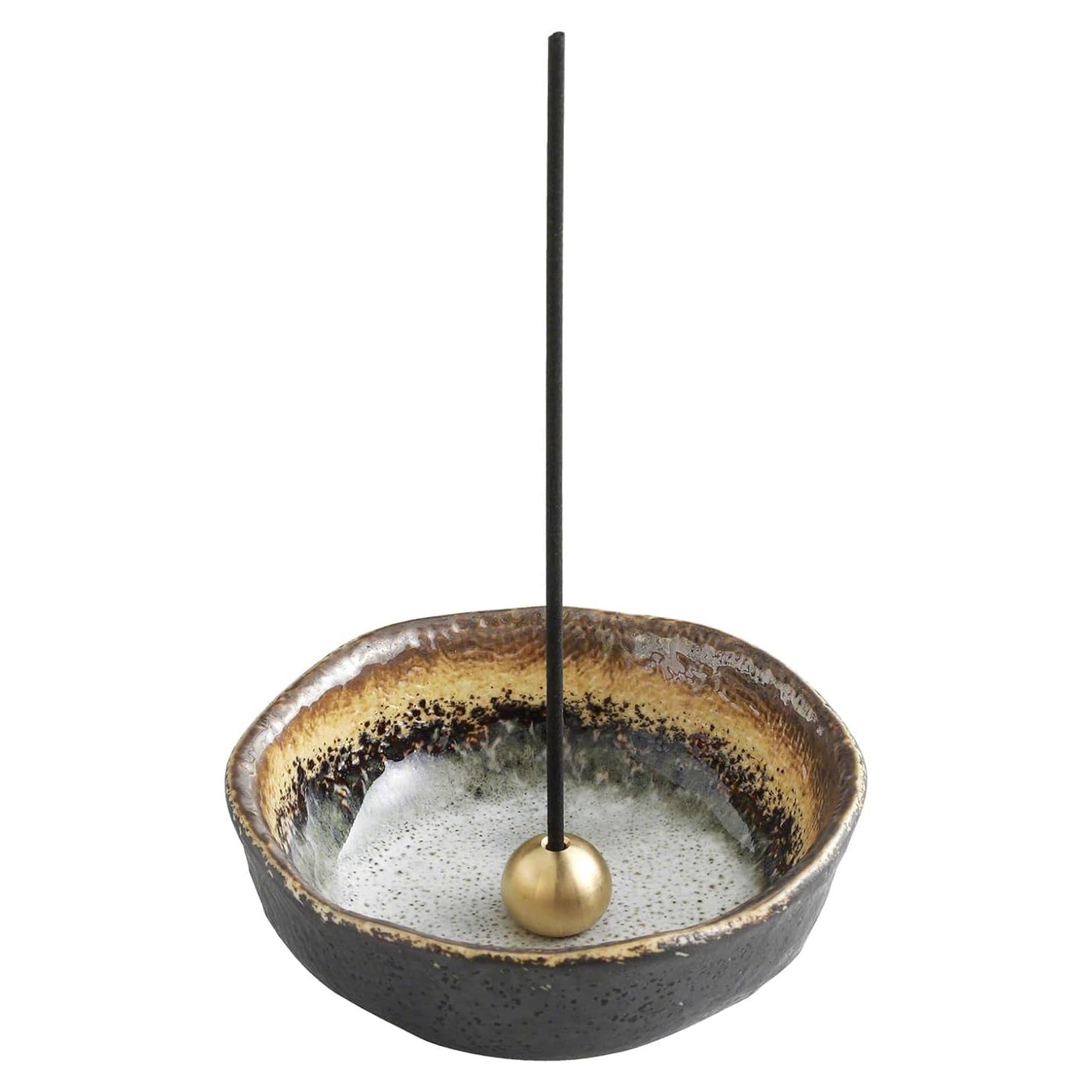 Soporte de Incienso Mini Tradicional Asayu Japón Cerámica 83mm