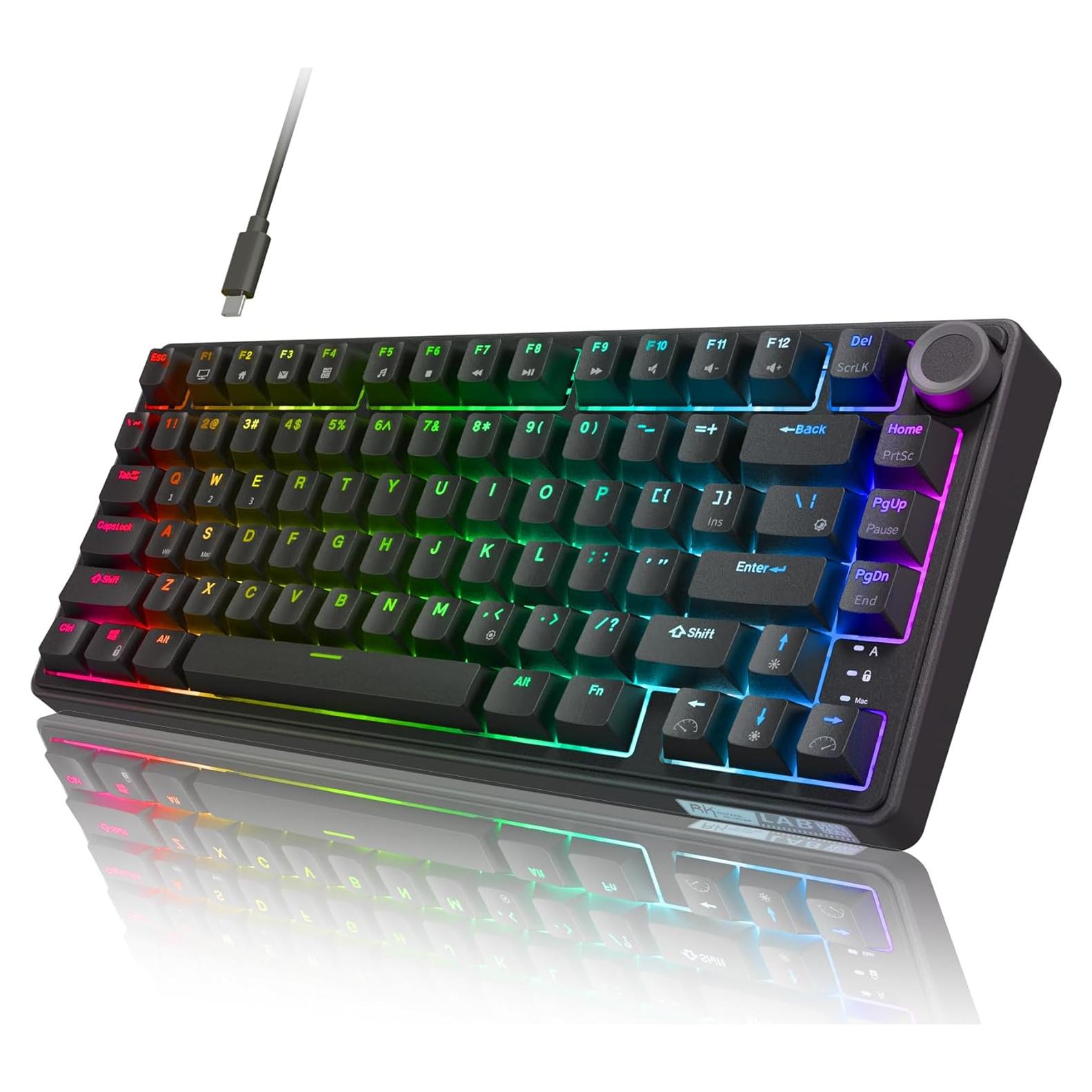 Teclado Mecánico Gaming RK Royal Kludge R75 75% RGB Hot-Swap