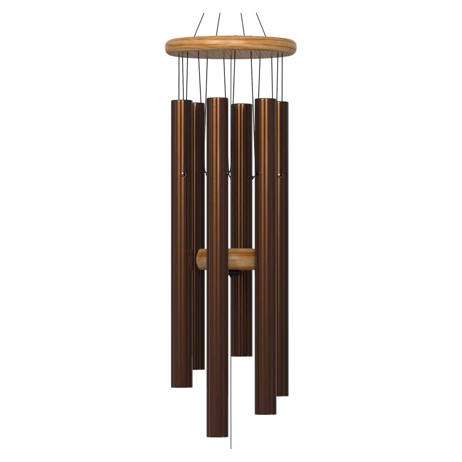 Campana de Viento Nalulu 71 cm Marrón Aluminio Exterior