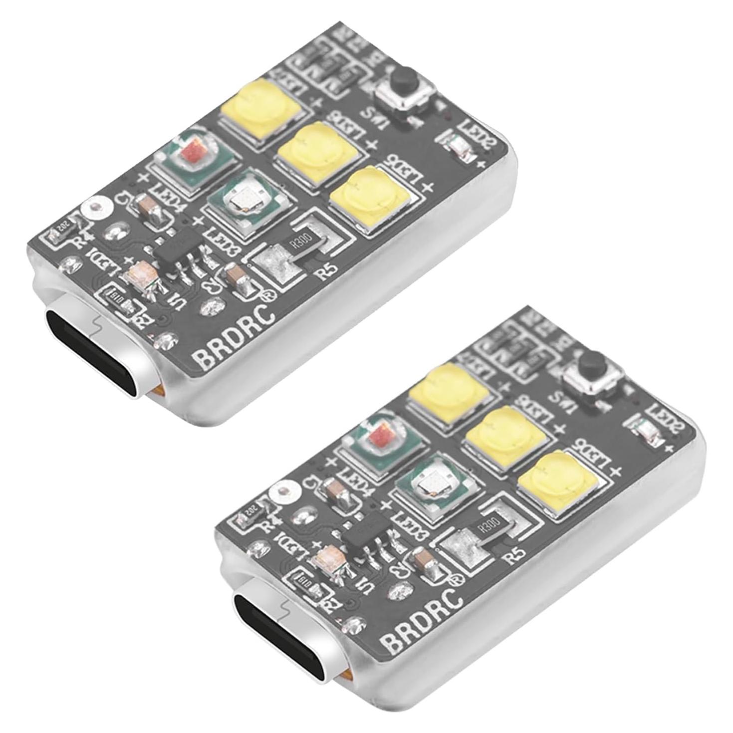 HeiyRC Luz Estroboscópica LED 2PCS para Drones Anticolisión