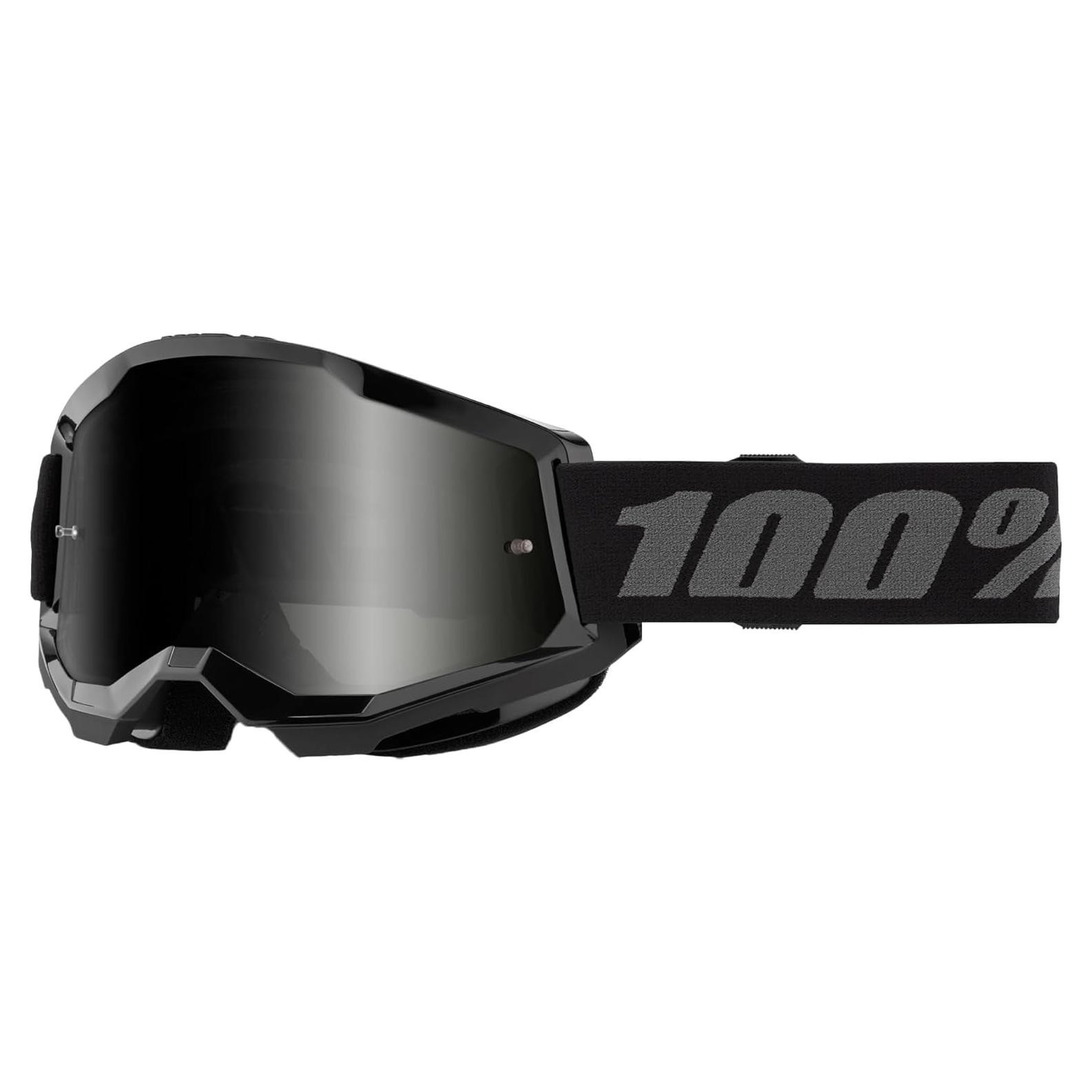 Gafas de arena 100% Strata 2 OSFM Negro Lente Ahumado