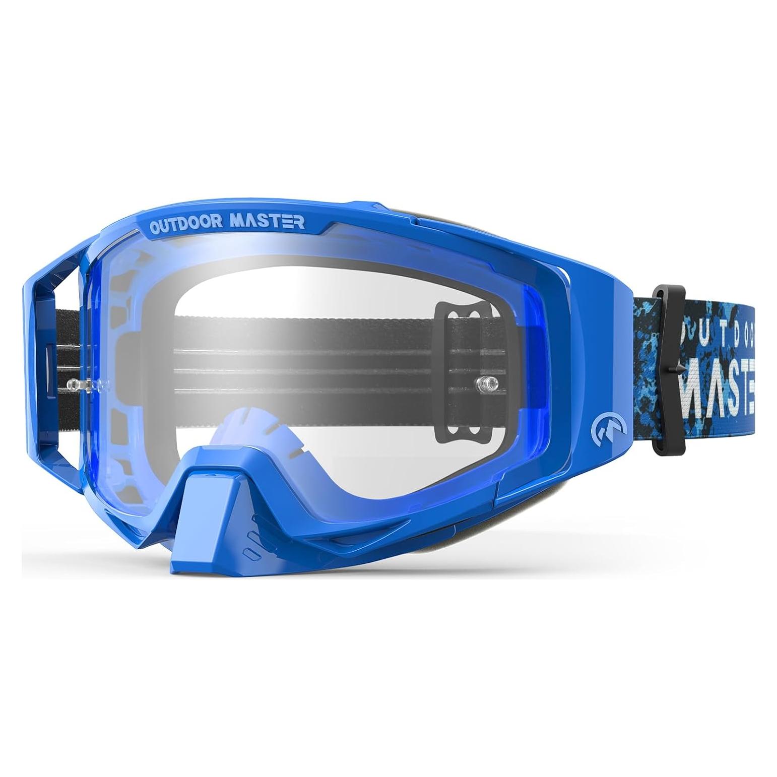 Gafas de Moto OutdoorMaster Mustang OTG Lente Claro Unisex