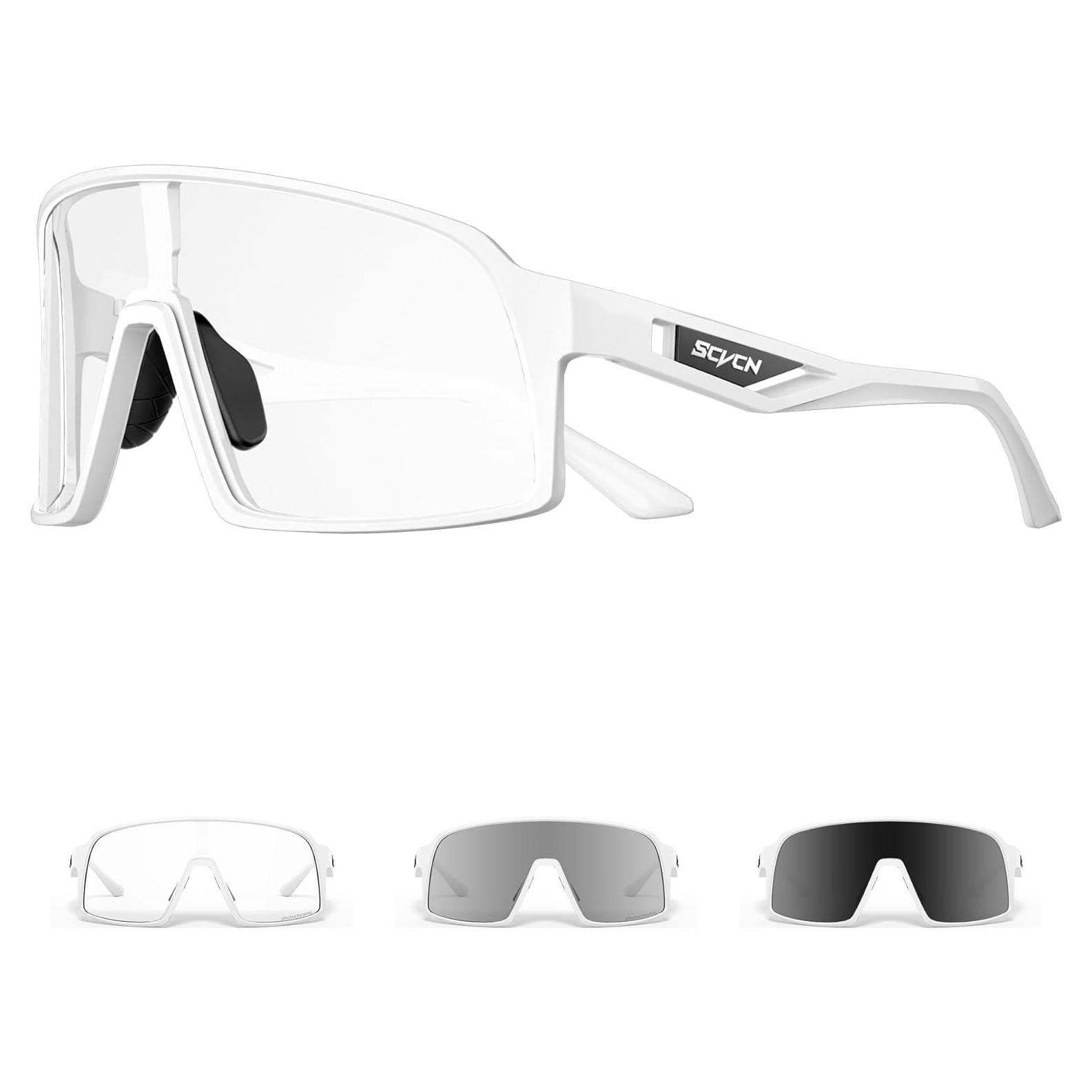 Gafas de Ciclismo Fotoquímicas SCVCN UV400 Negro