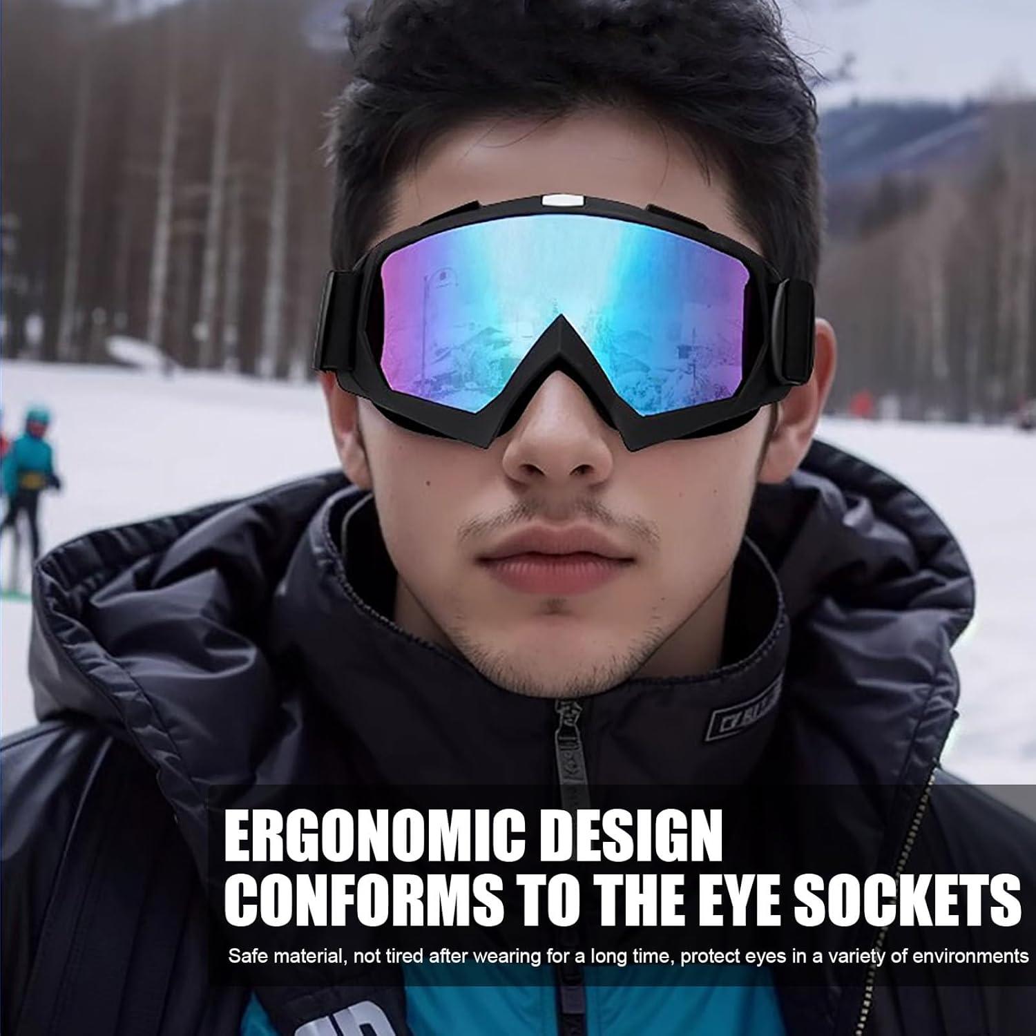 Gafas de Motocicleta Immoono MOON035 Rosa con Cubierta Facial