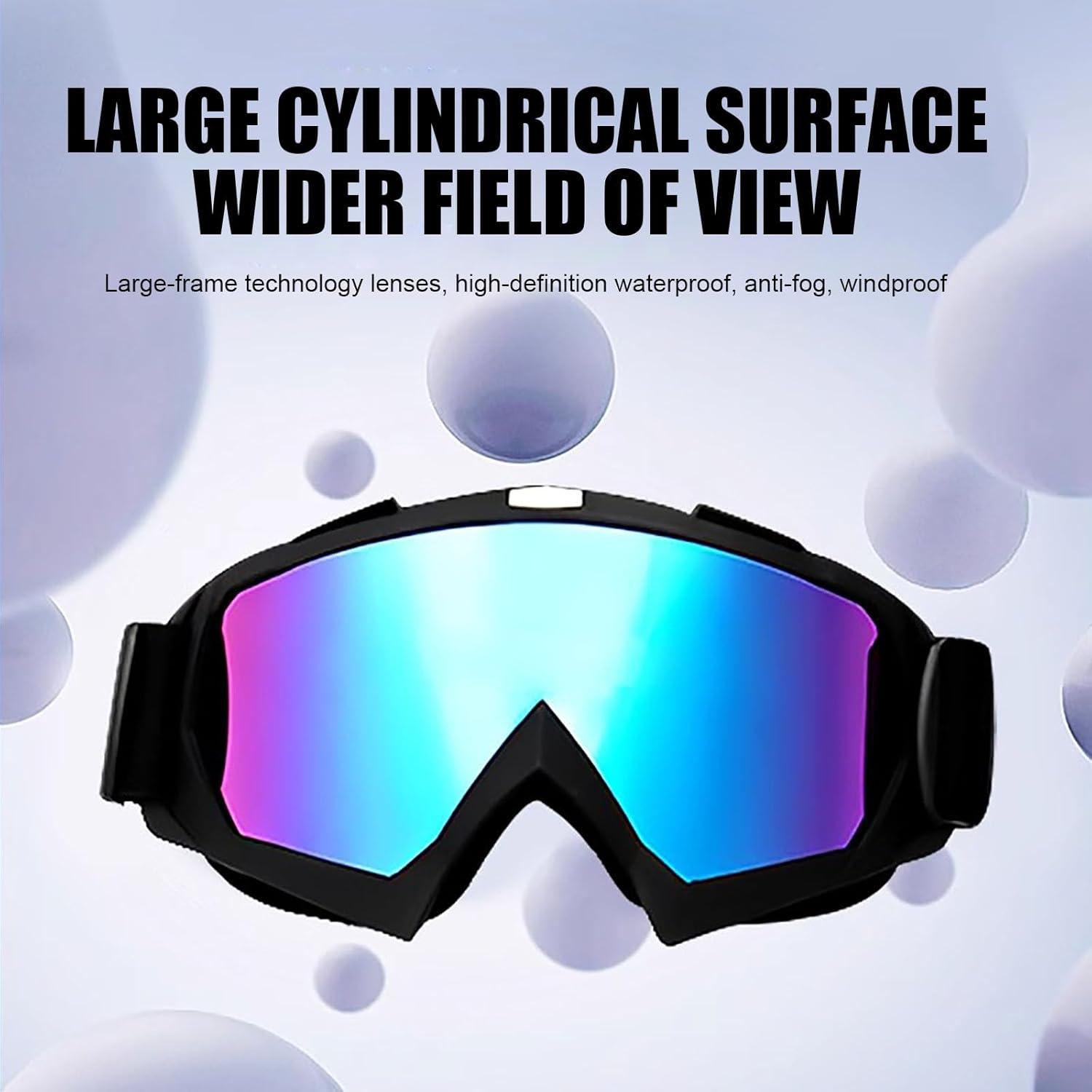 Gafas de Motocicleta Immoono MOON035 Rosa con Cubierta Facial