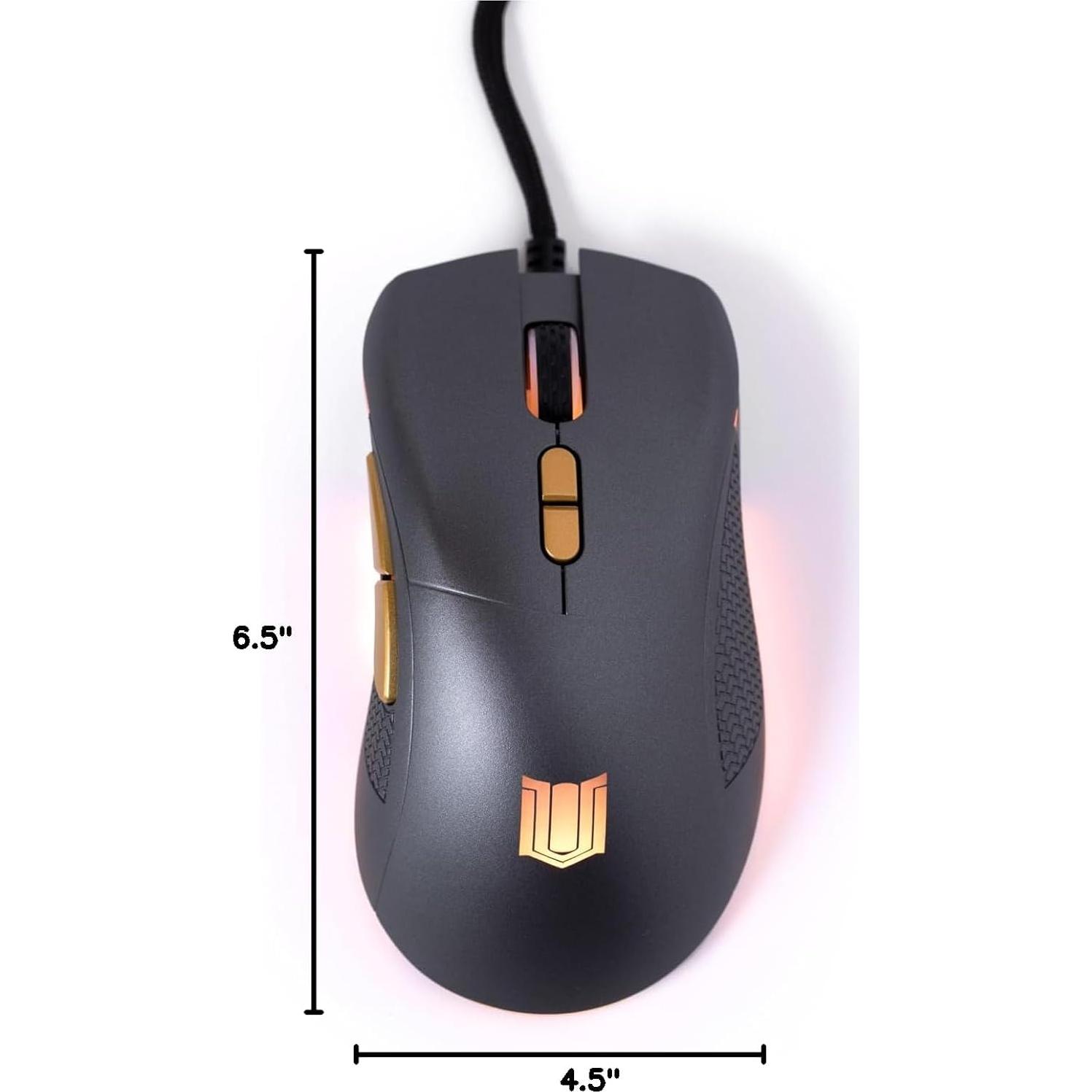 Ratón Gaming M-1 Shenzhen 12,000DPI Ergonómico con Cable