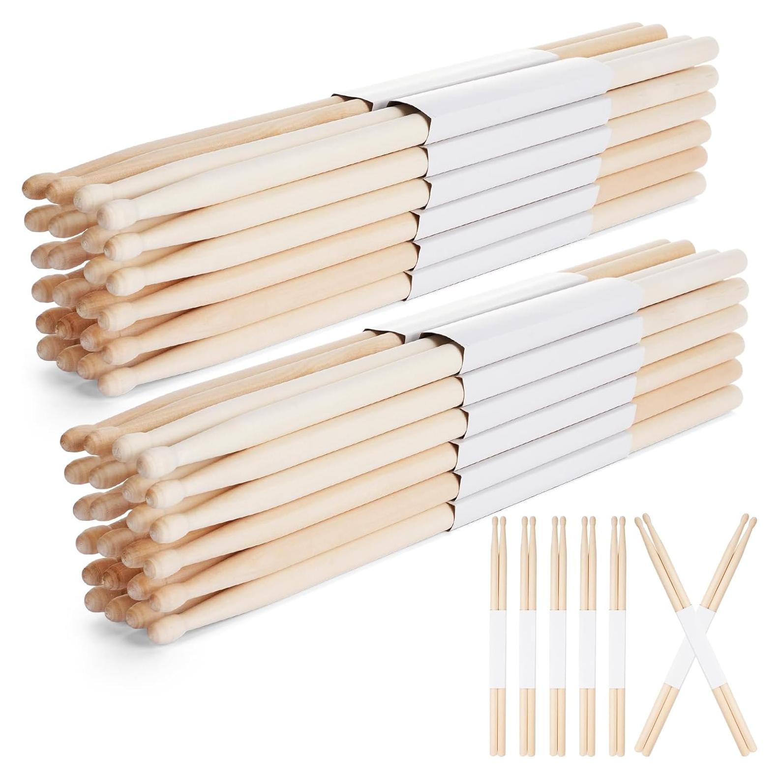 24 Pares Palillos de Batería 5B Madera de Arce 40,64 cm