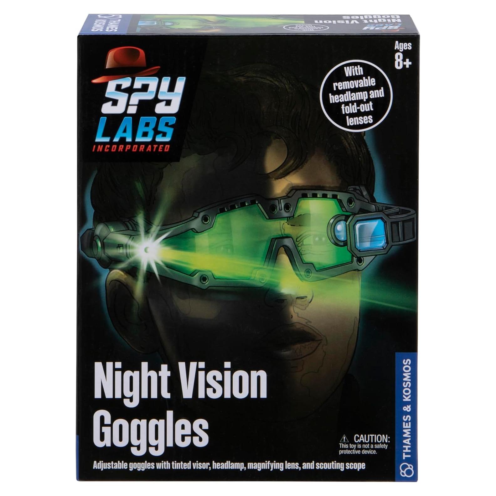 Gafas de Visión Nocturna Thames & Kosmos con Linterna LED Verde