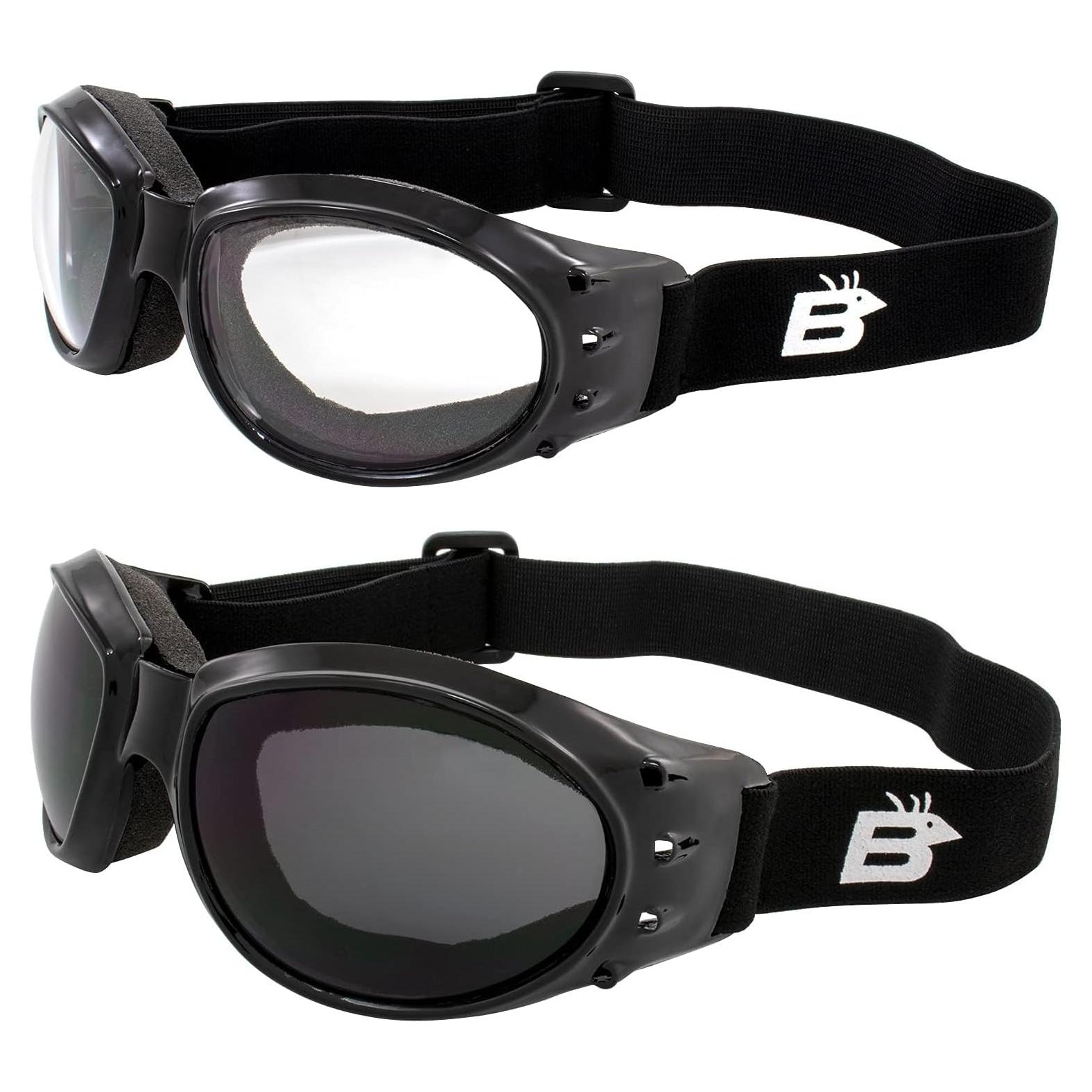 Gafas de sol Birdz Eagle Red Baron 2-Pack con lentes claros y ahumados