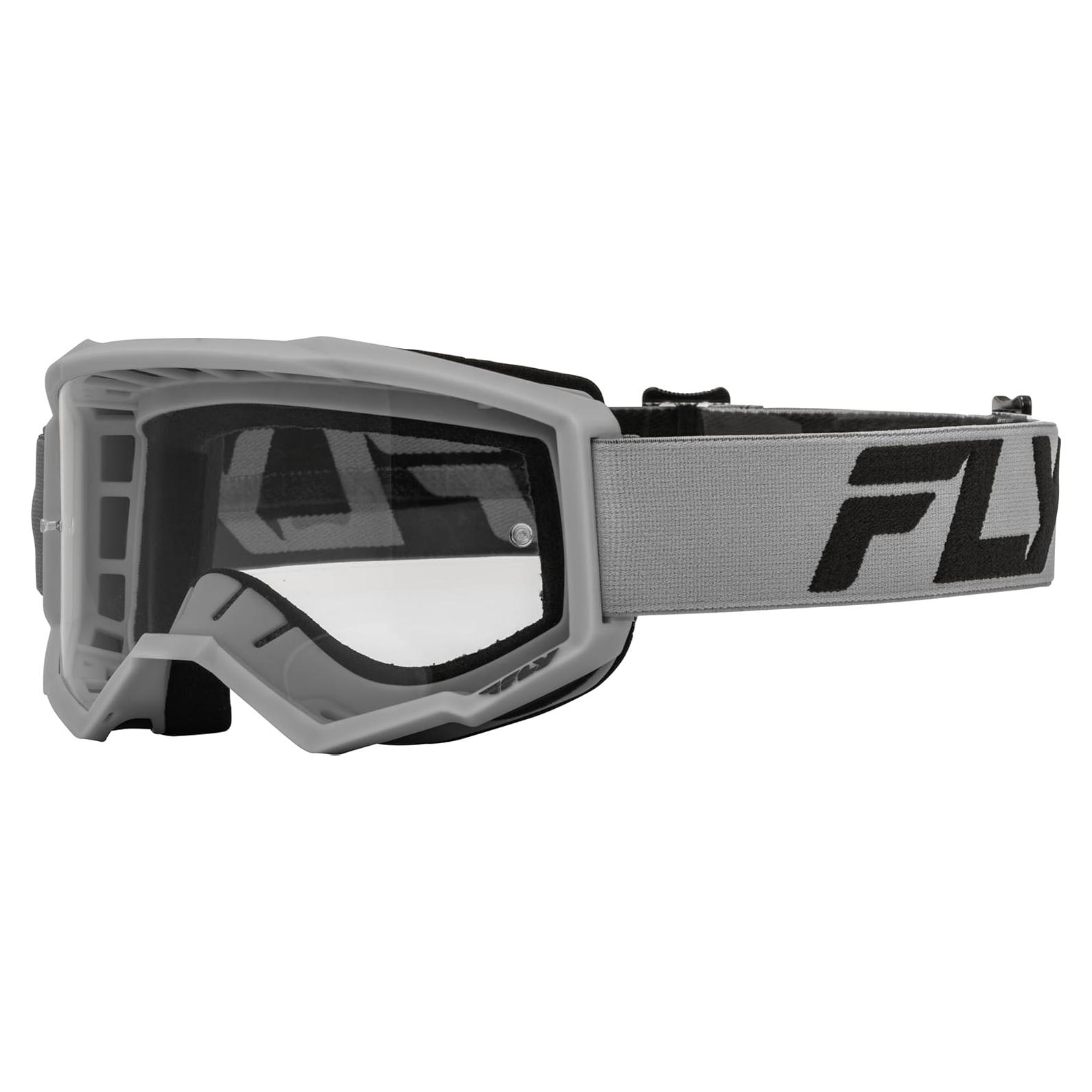 Gafas de Motocross FLY RACING Adulto Focus Plata/Carbón