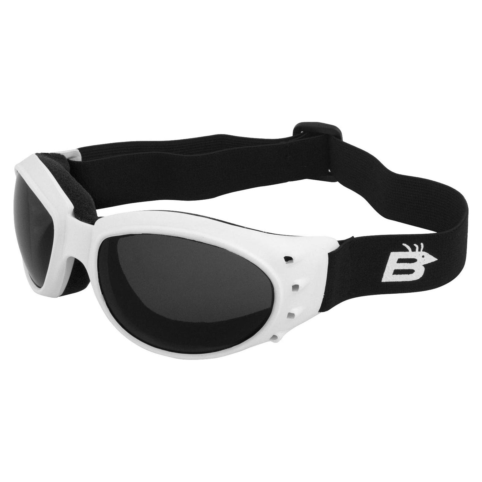 Gafas de Motocicleta Birdz Eyewear Eagle Antivaho Marco Blanco
