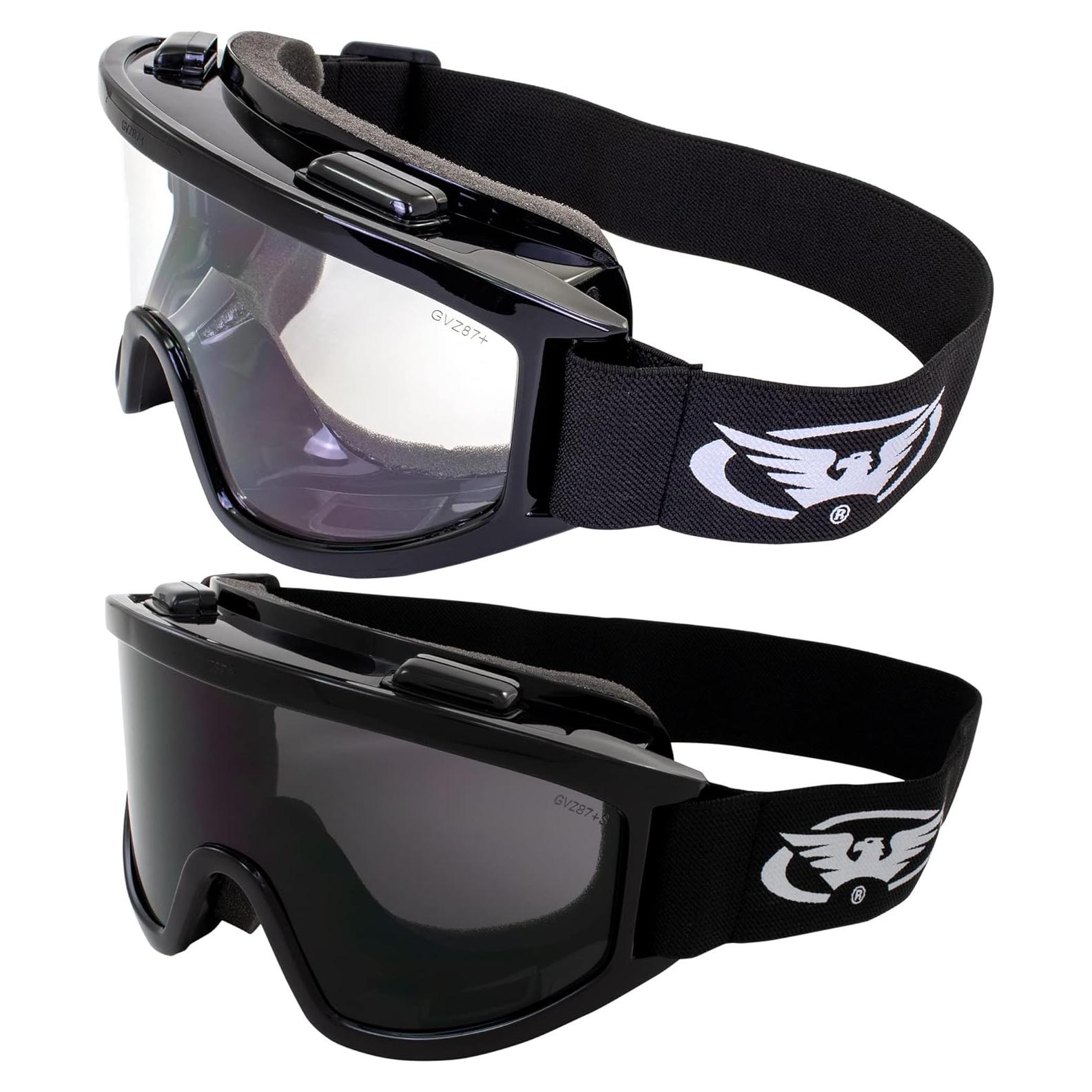 Gafas de Motocicleta Global Vision Acolchadas 2 Pares UV400