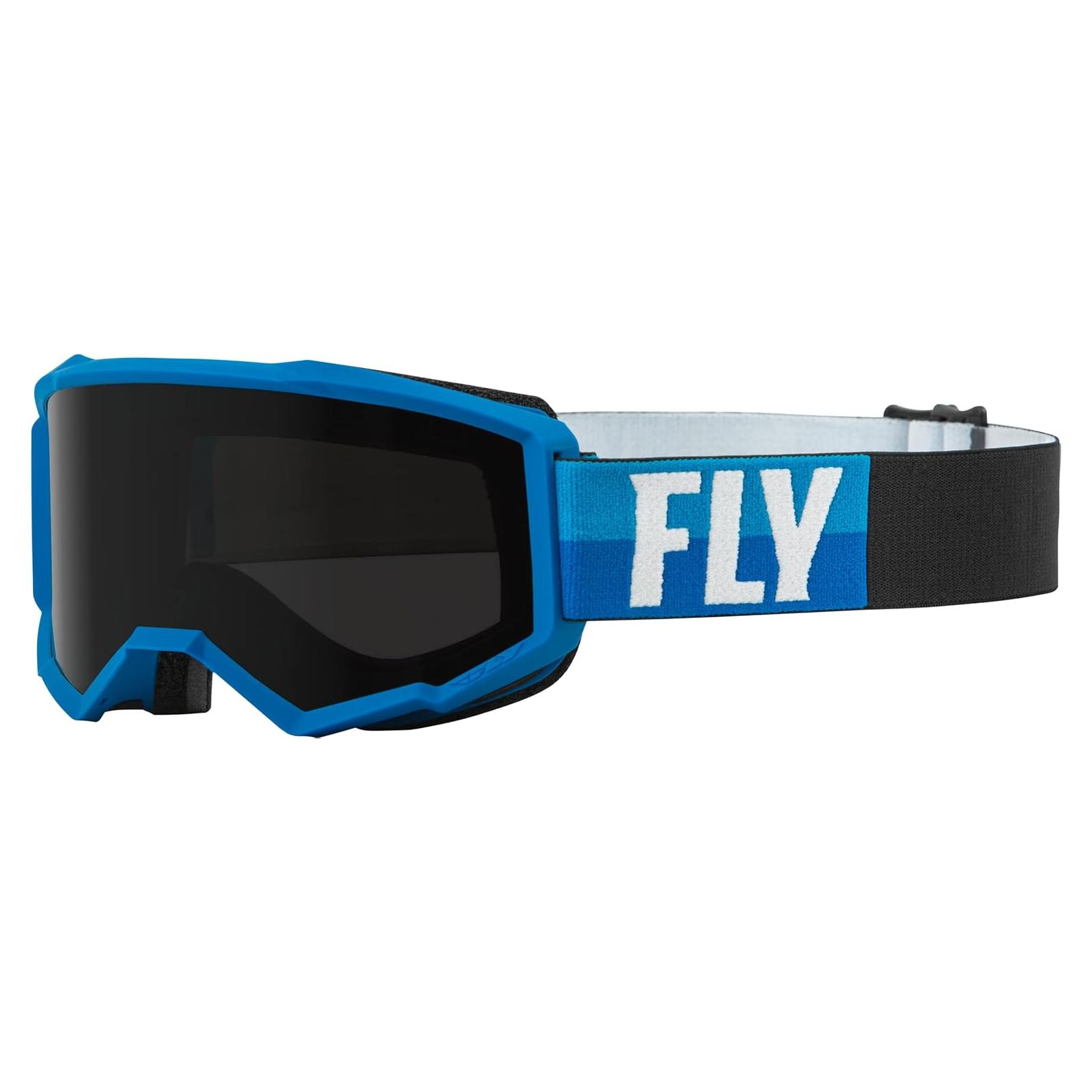 Gafas de Motocross Fly Racing Zone W/C Azul/Negro Lente Ahumado