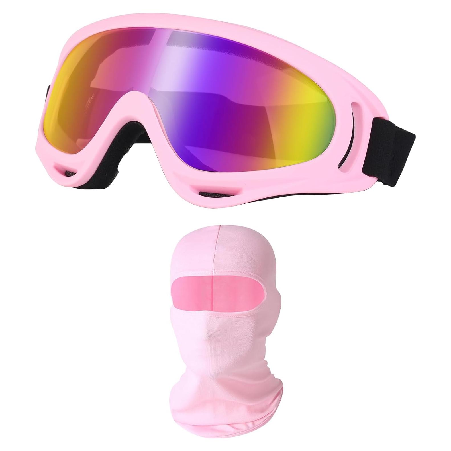 Gafas de Deporte LJDJ con Máscara Balaclava UV Unisex