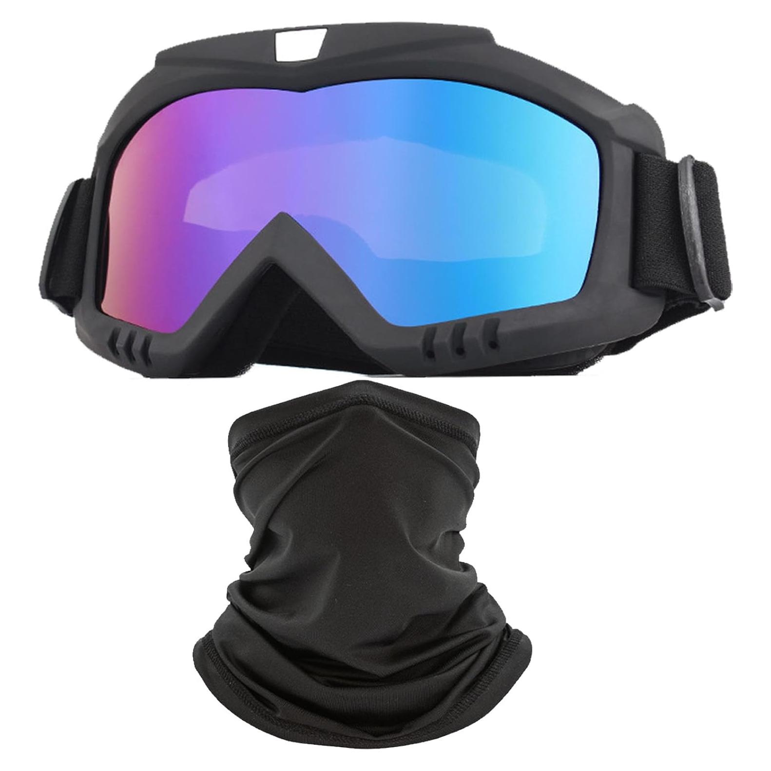 Gafas de Motocross Immoono con Máscara Facial - Protección UV