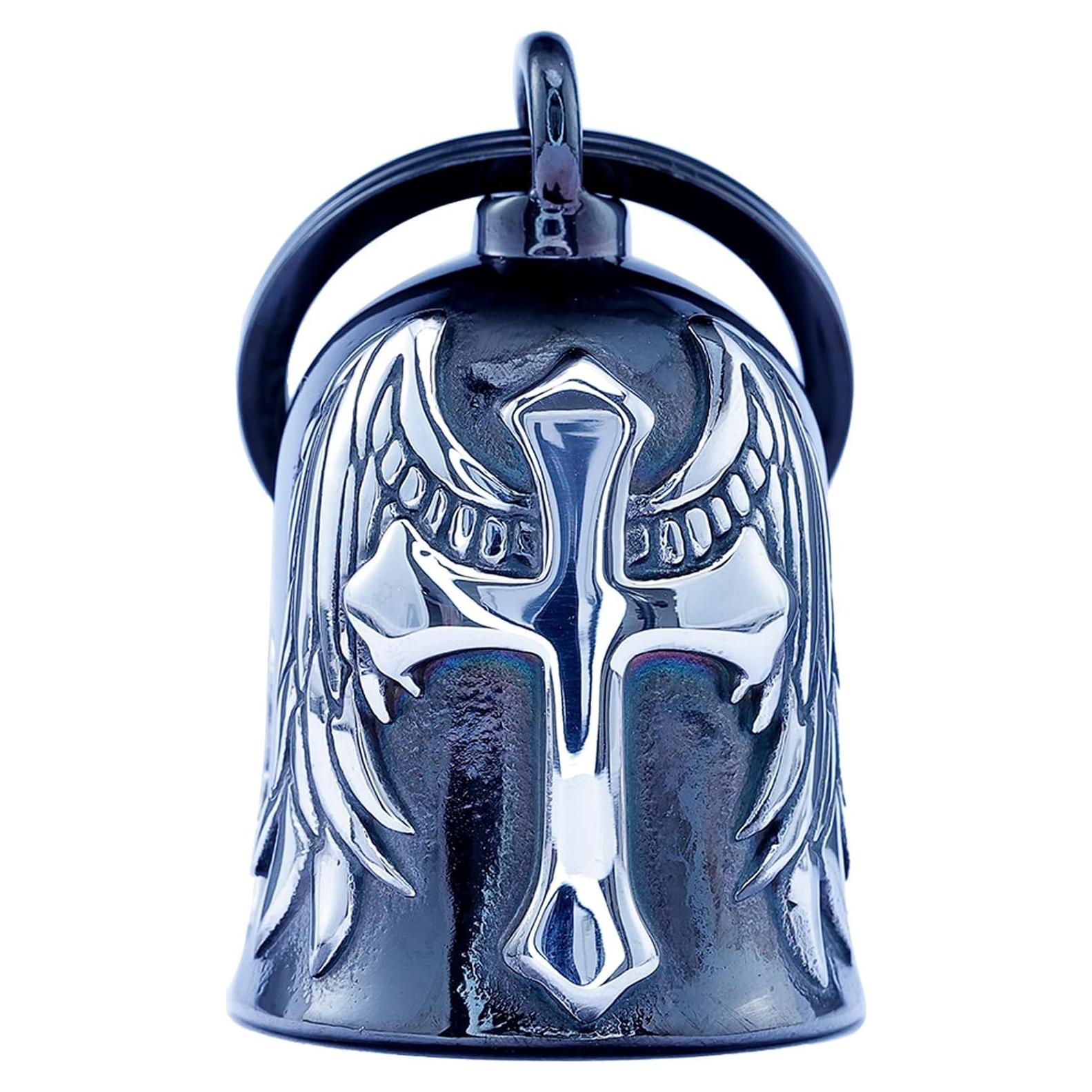 Campana de Motocicleta CYZBTBl 3D Negra Plata - Accesorio Biker