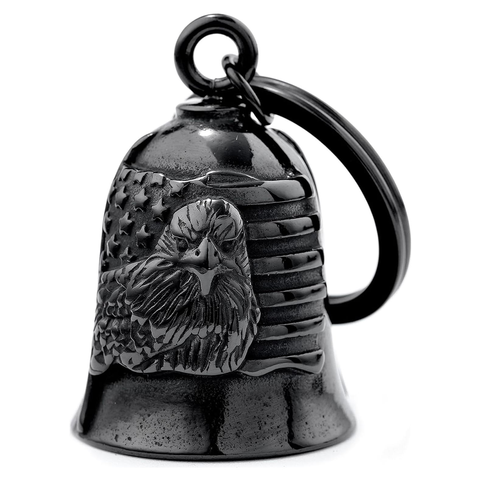 Campana de Motocicleta CYZBTBl 3D Acero Inoxidable Negra