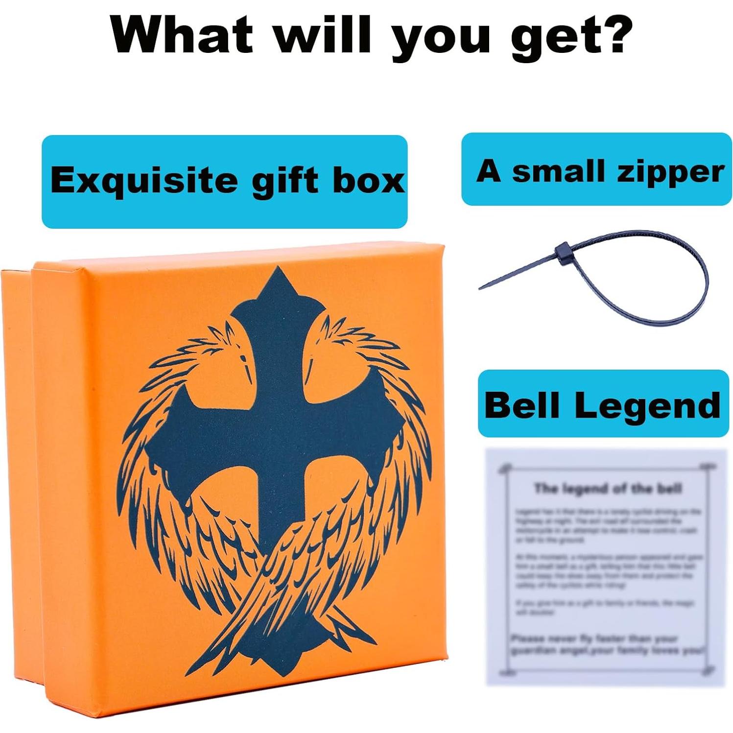 Campana de Motocicleta TEWAFOS Calavera Acero Inoxidable