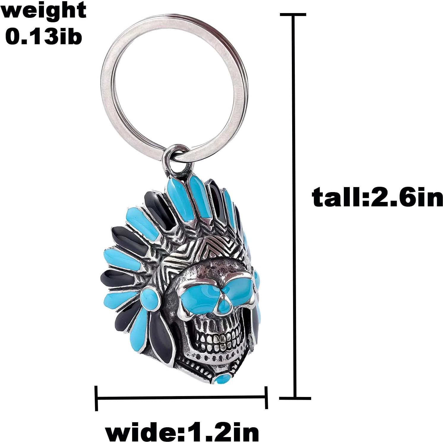 Campana de Motocicleta TEWAFOS Calavera Acero Inoxidable