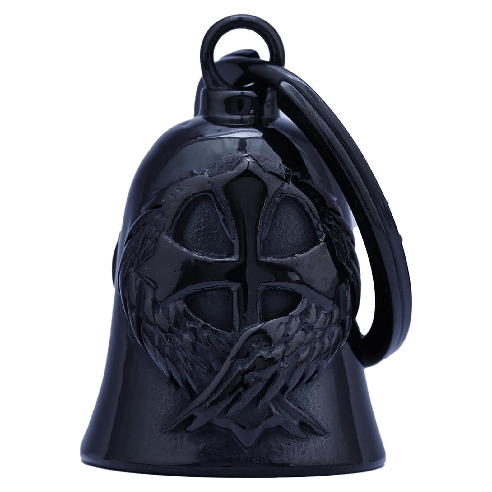 Campana de Motocicleta TEWAFOS Bell01 Acero Inoxidable Negra